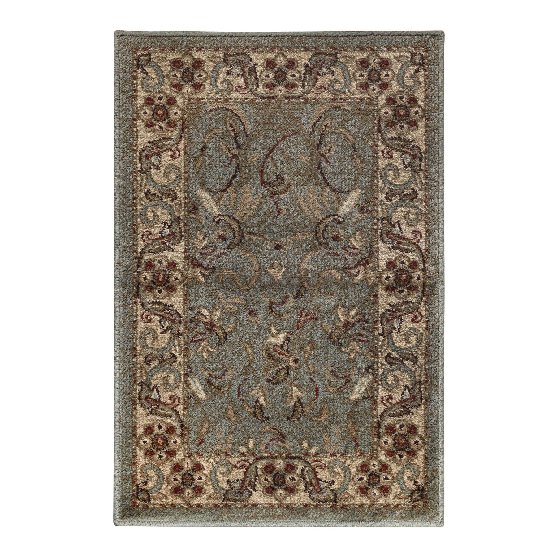 Heritage Traditional Floral Scroll Indoor Runner or Area Rug