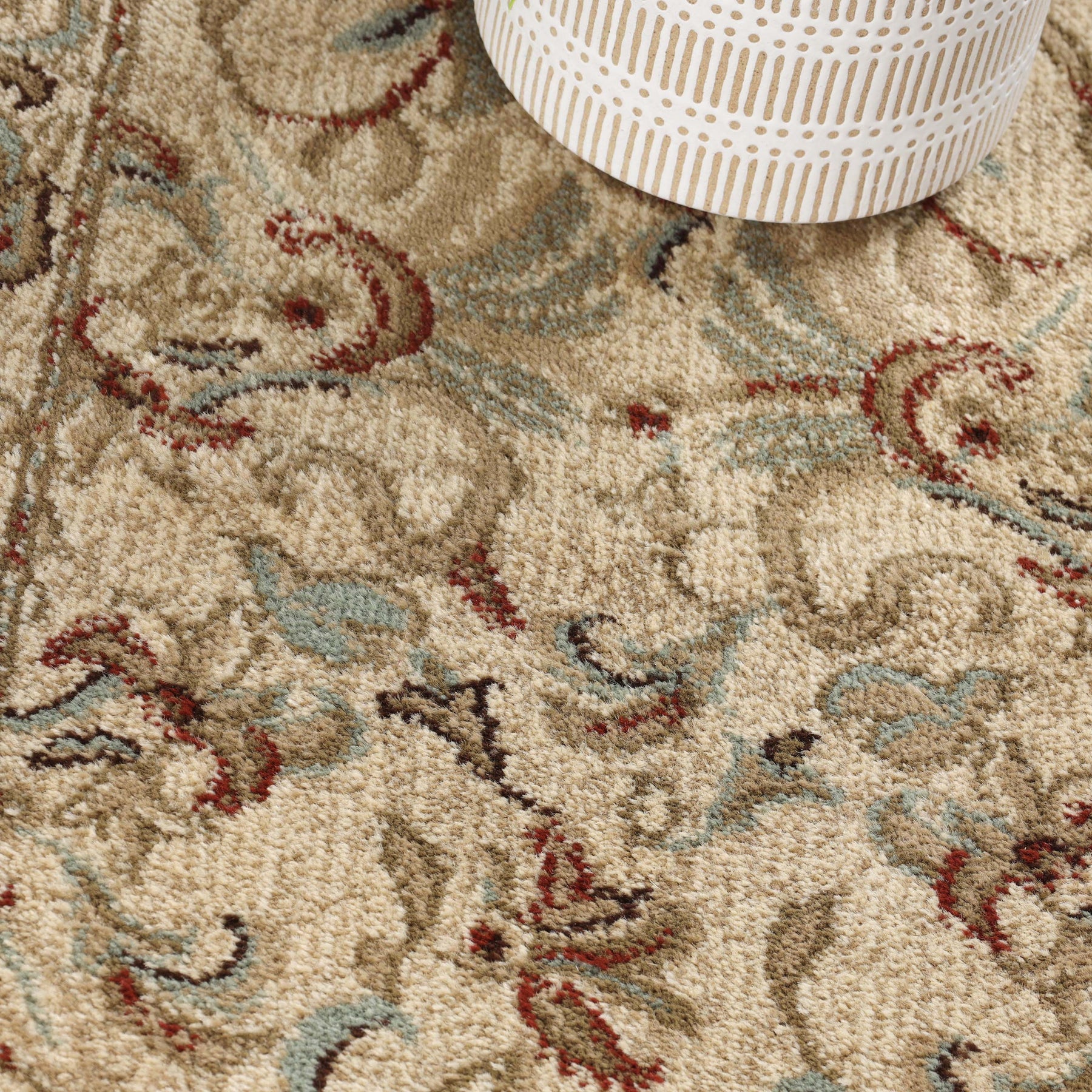 Heritage Traditional Floral Scroll Indoor Runner or Area Rug