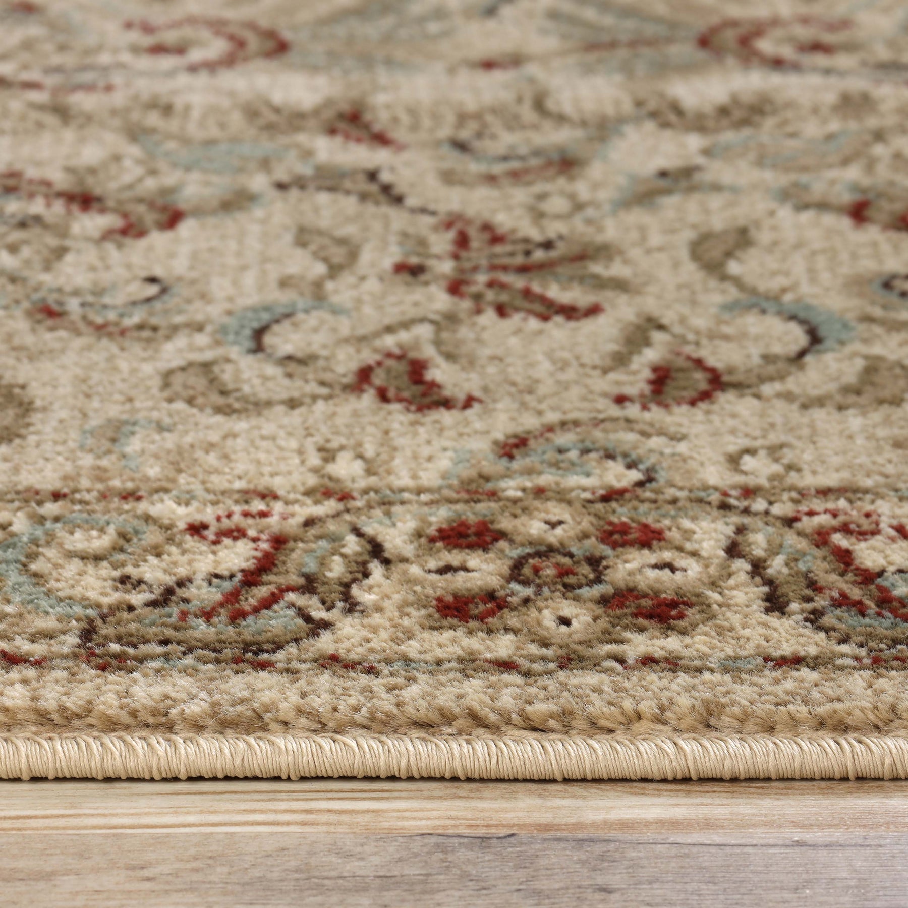 Heritage Traditional Floral Scroll Indoor Runner or Area Rug