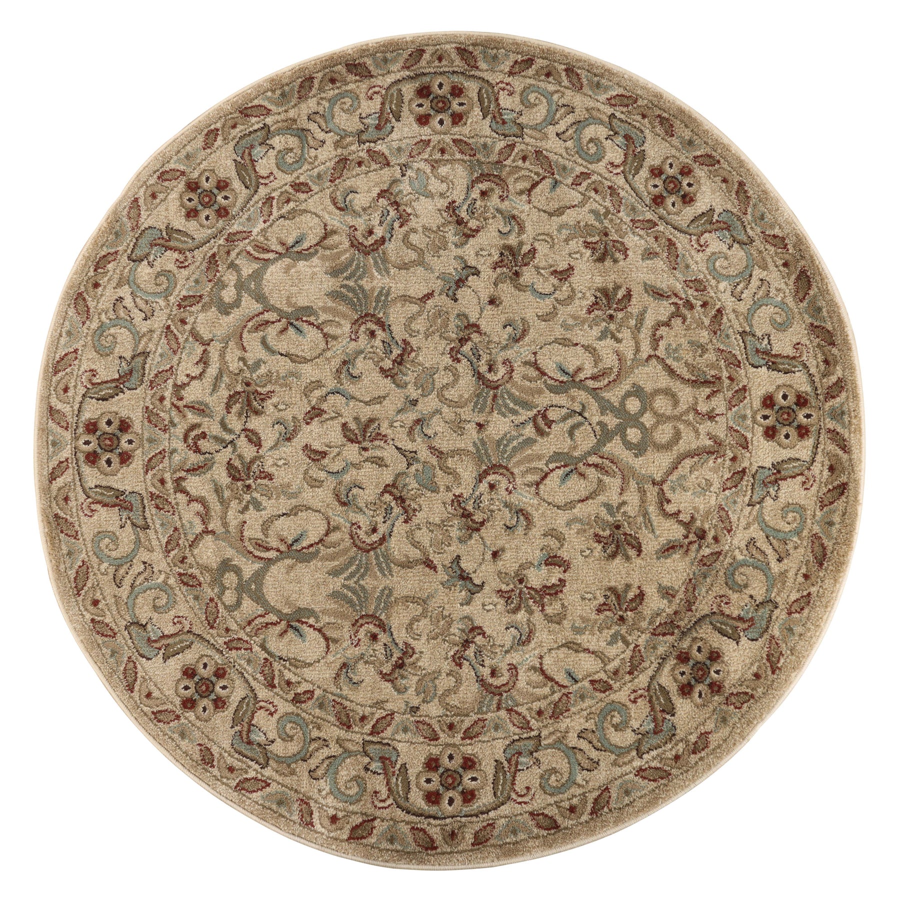 Heritage Traditional Floral Scroll Indoor Runner or Area Rug