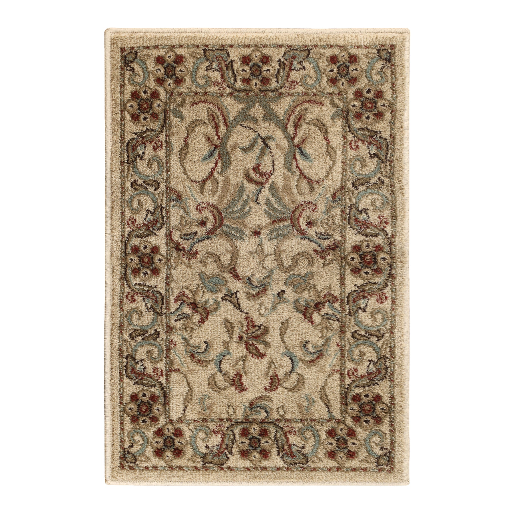 Heritage Traditional Floral Scroll Indoor Runner or Area Rug