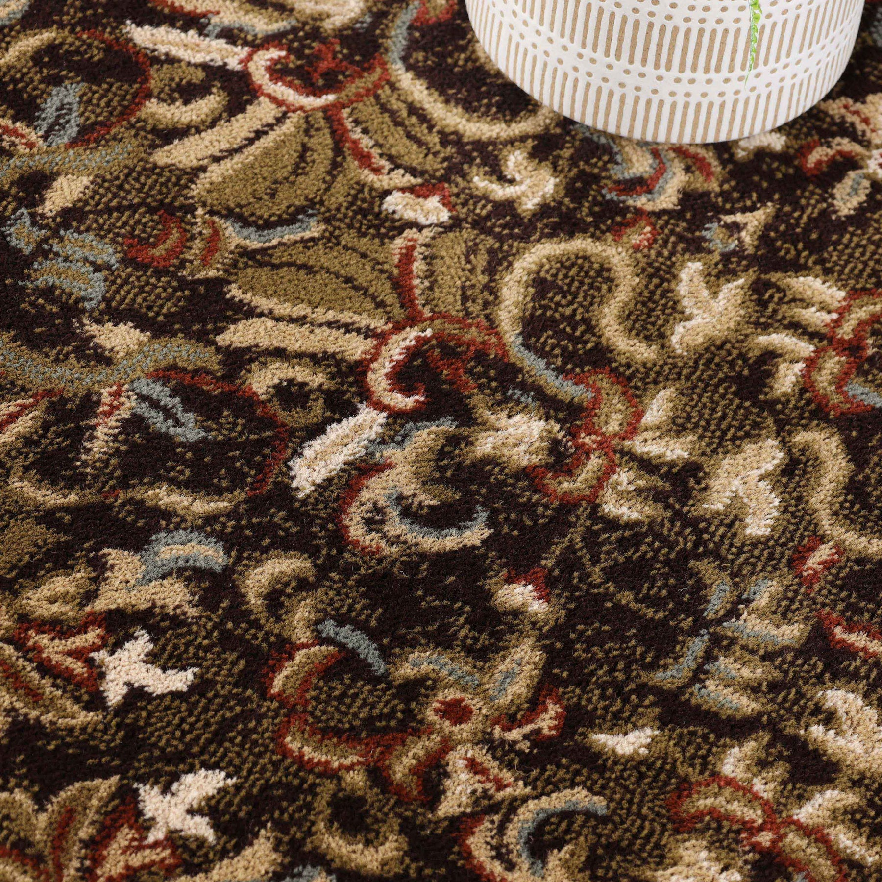 Heritage Traditional Floral Scroll Indoor Runner or Area Rug