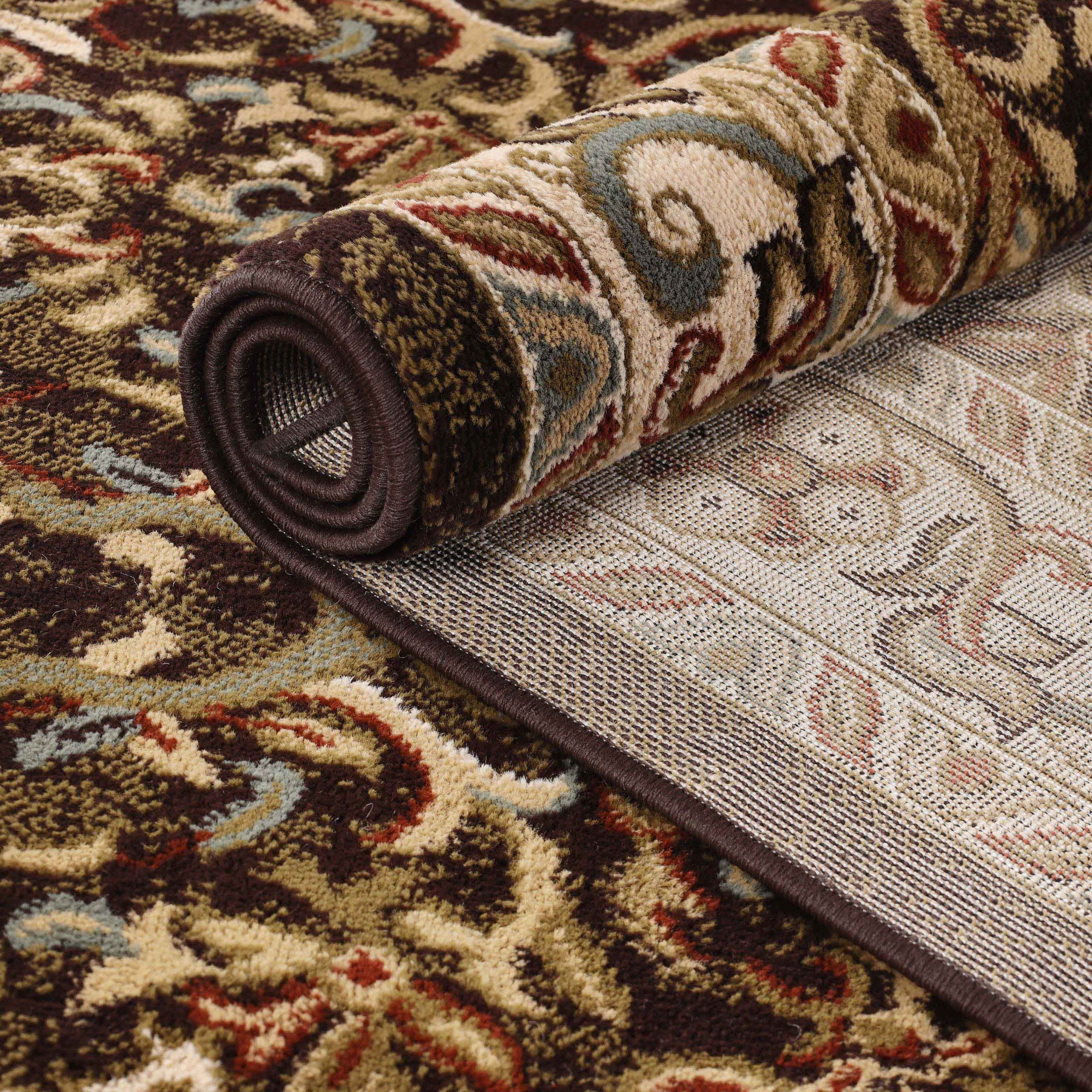 Heritage Traditional Floral Scroll Indoor Runner or Area Rug