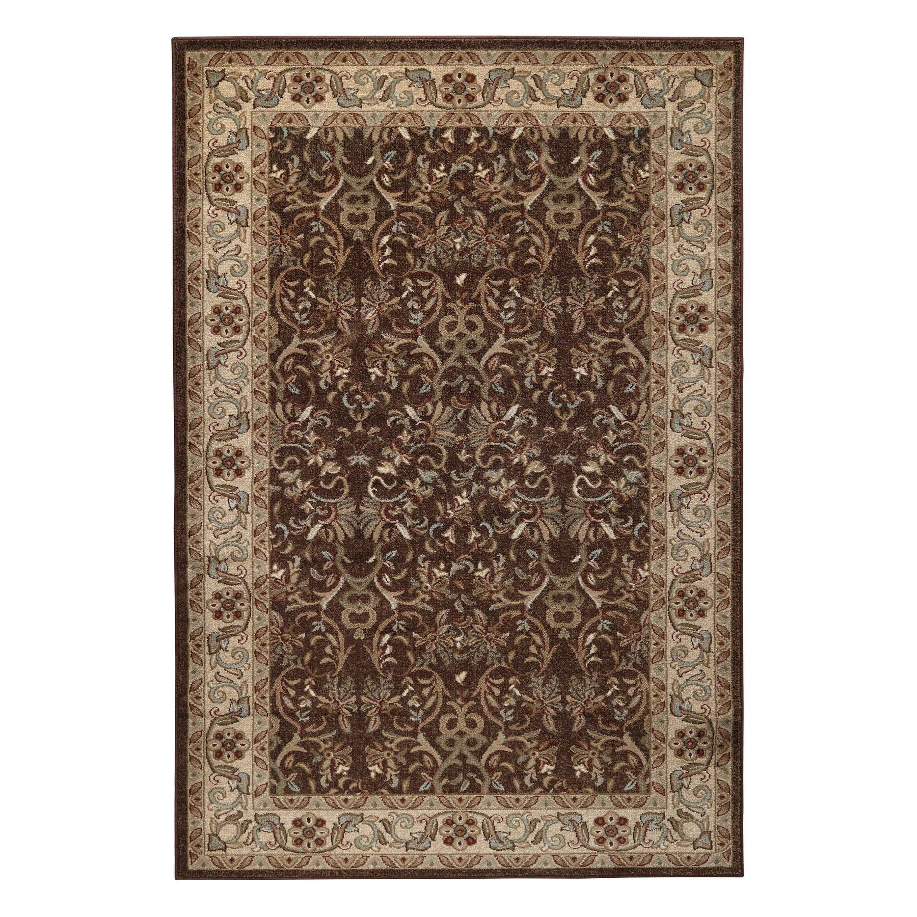 Heritage Traditional Floral Scroll Indoor Runner or Area Rug
