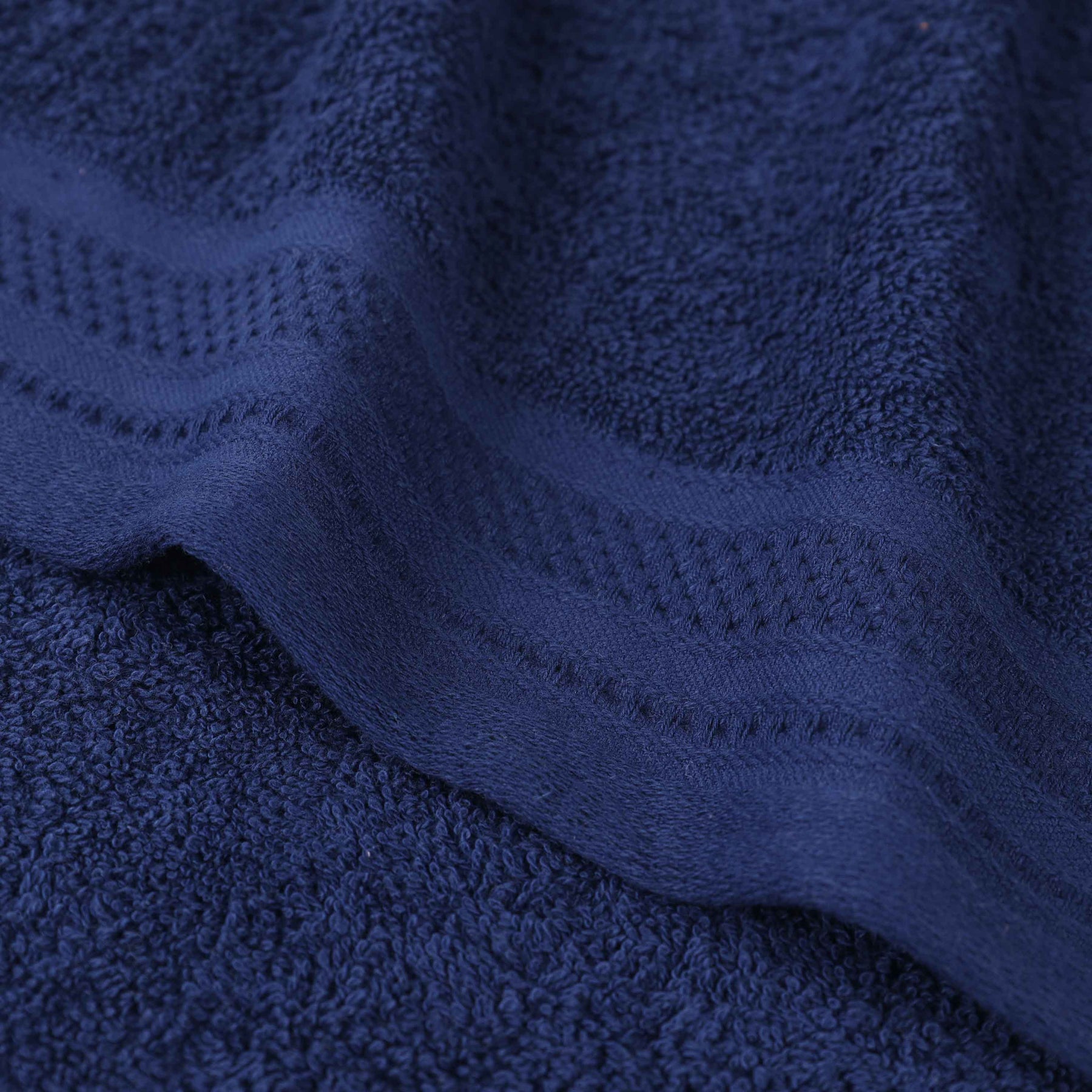 Honeycomb Textured Waffle Border Cotton Face Towels, Set of 12