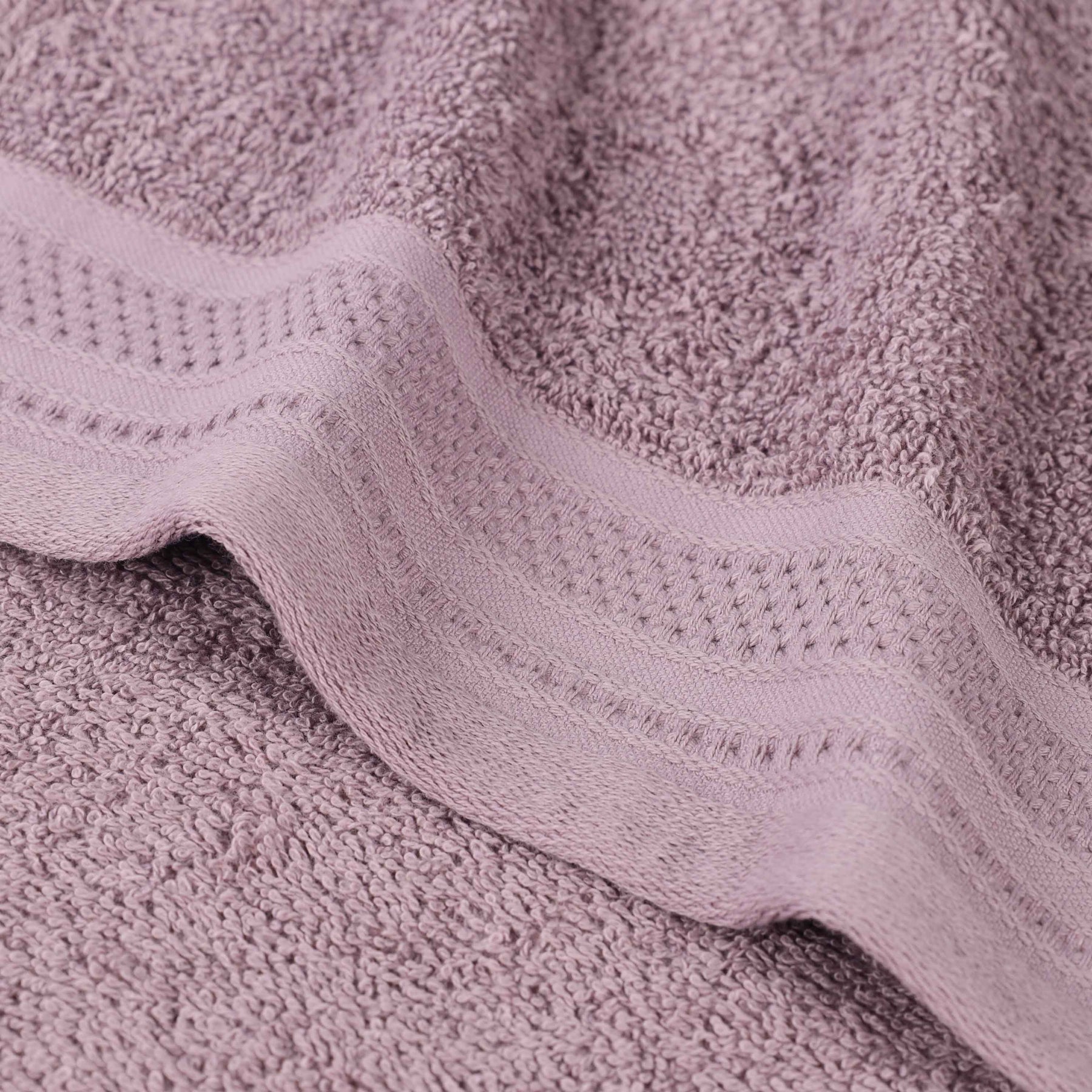 Honeycomb Textured Waffle Border Cotton Face Towels, Set of 12