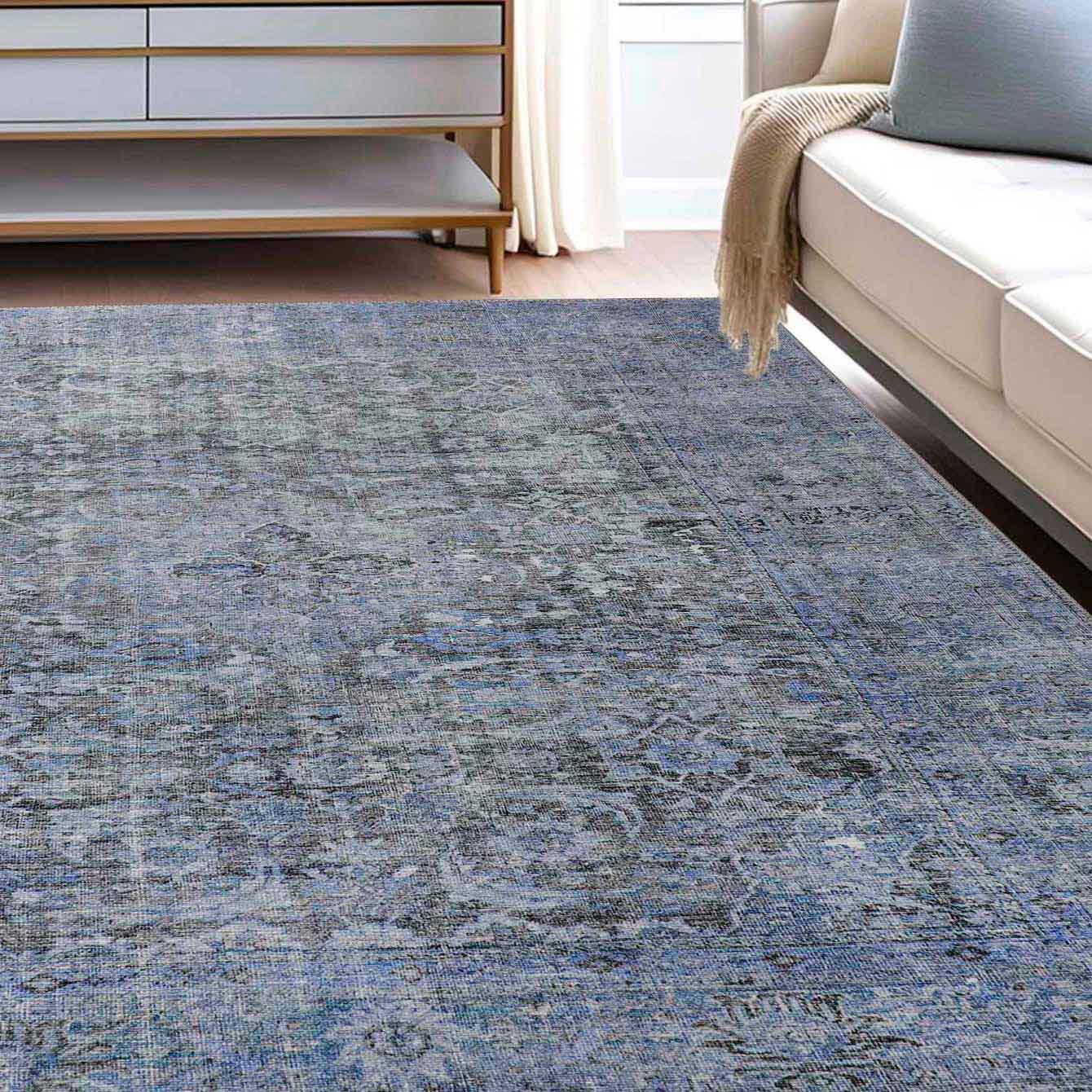Huda Rustic Oriental Medallion Indoor Large Area Rugs Or Runner Rug