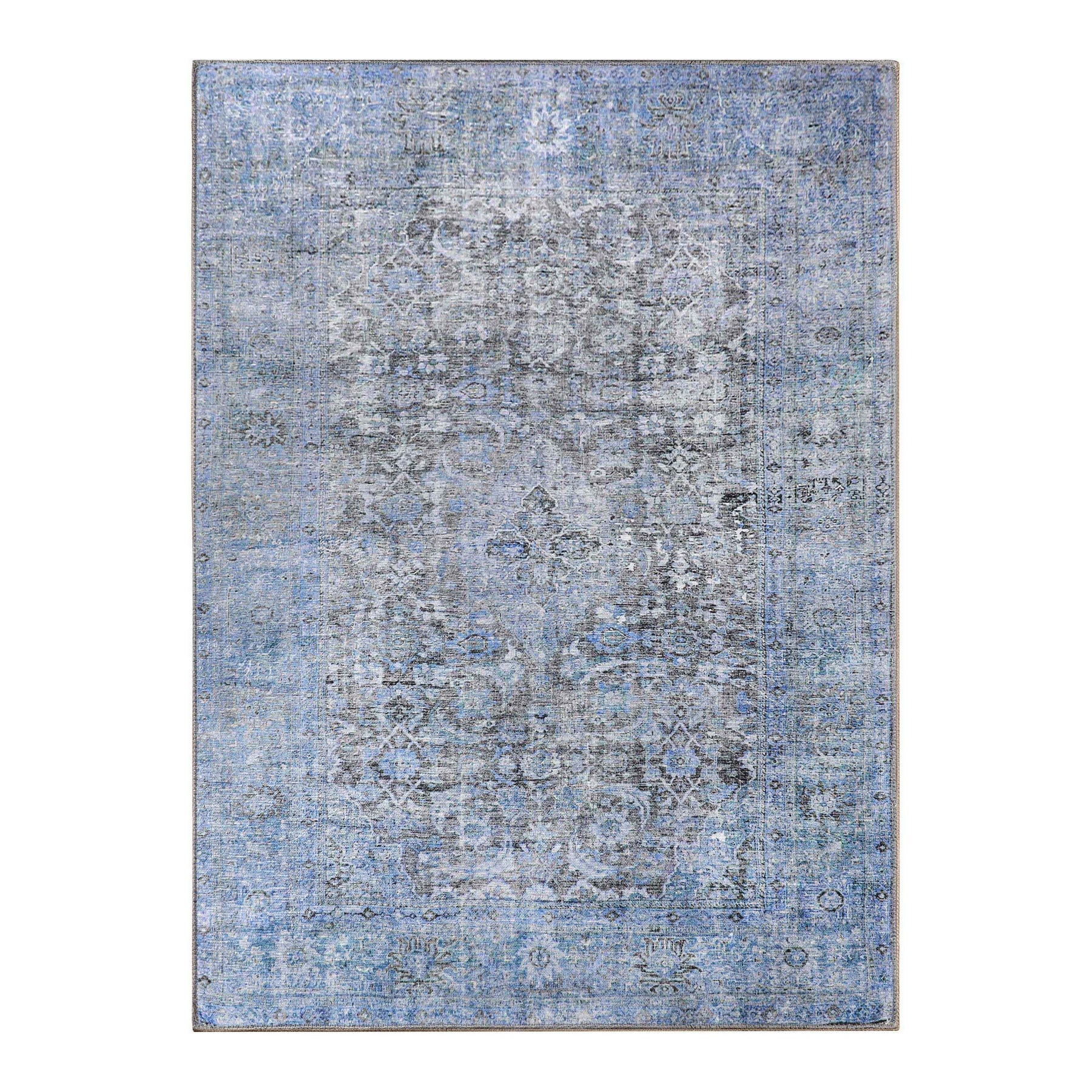Huda Rustic Oriental Medallion Indoor Large Area Rugs Or Runner Rug