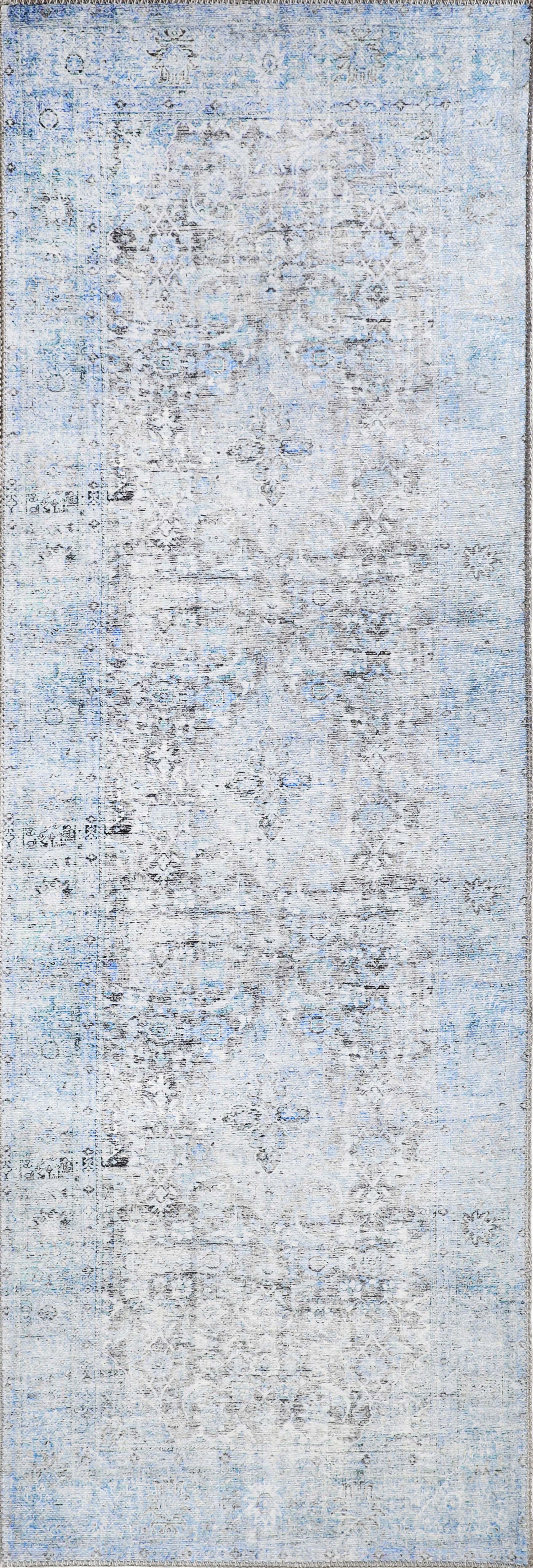 Huda Rustic Oriental Medallion Indoor Large Area Rugs Or Runner Rug