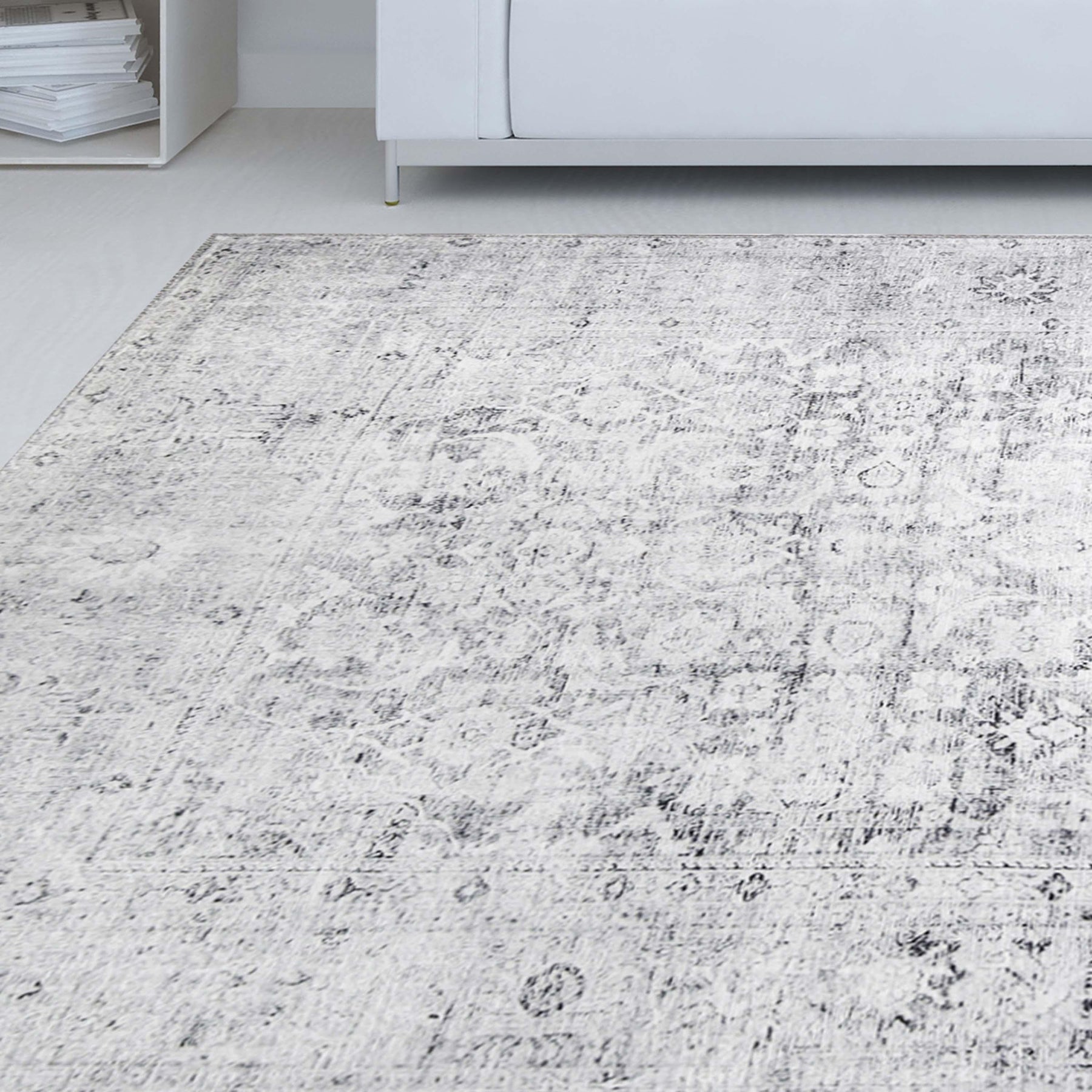 Huda Rustic Oriental Medallion Indoor Large Area Rugs Or Runner Rug