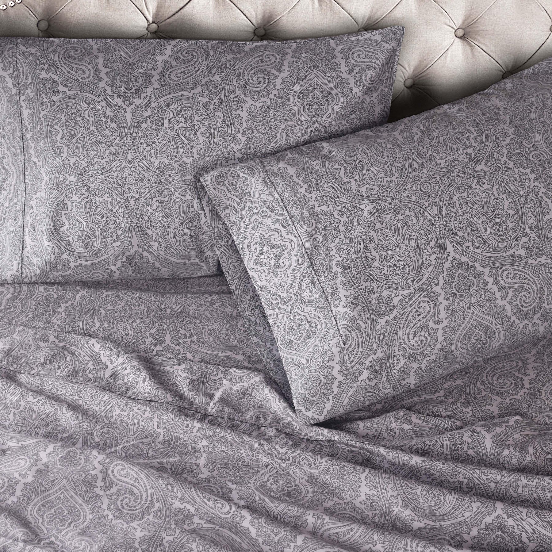 Italian Paisley Cotton Blend 600 Thread Count Deep Pocket Sheet Set