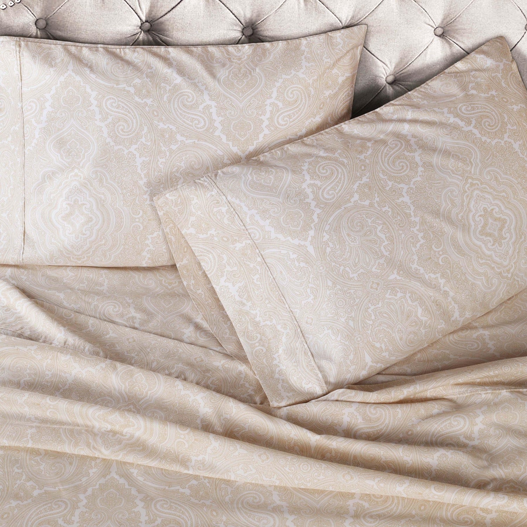 Italian Paisley Cotton Blend 600 Thread Count Deep Pocket Sheet Set