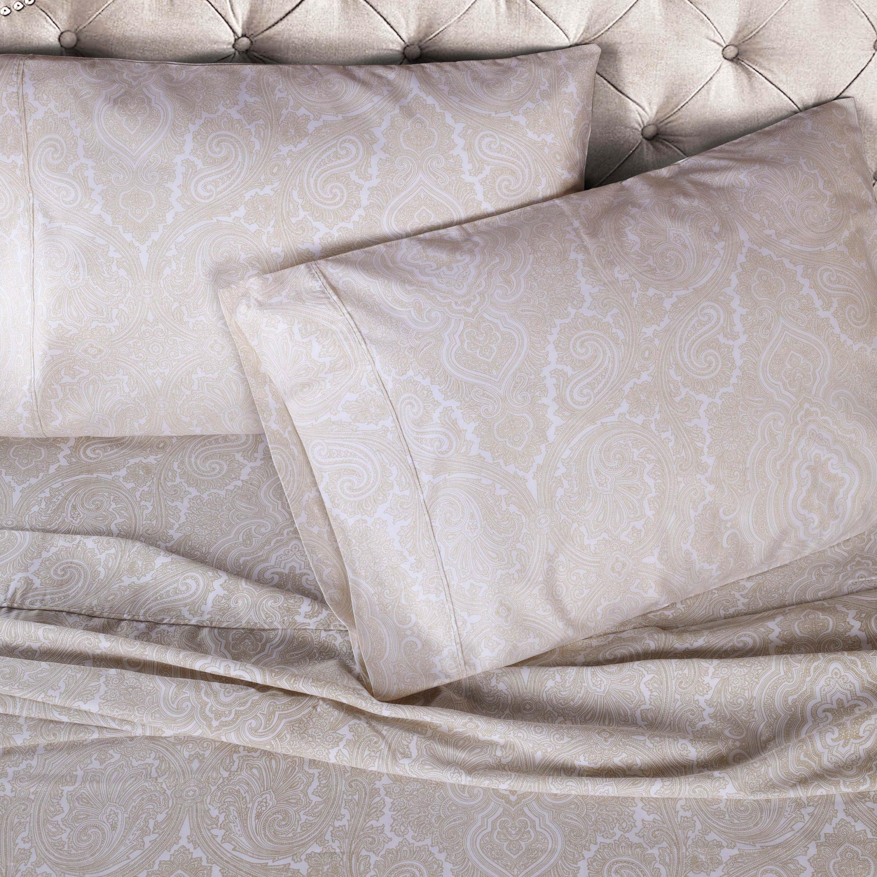 Italian Paisley Cotton Blend 600 Thread Count Deep Pocket Sheet Set