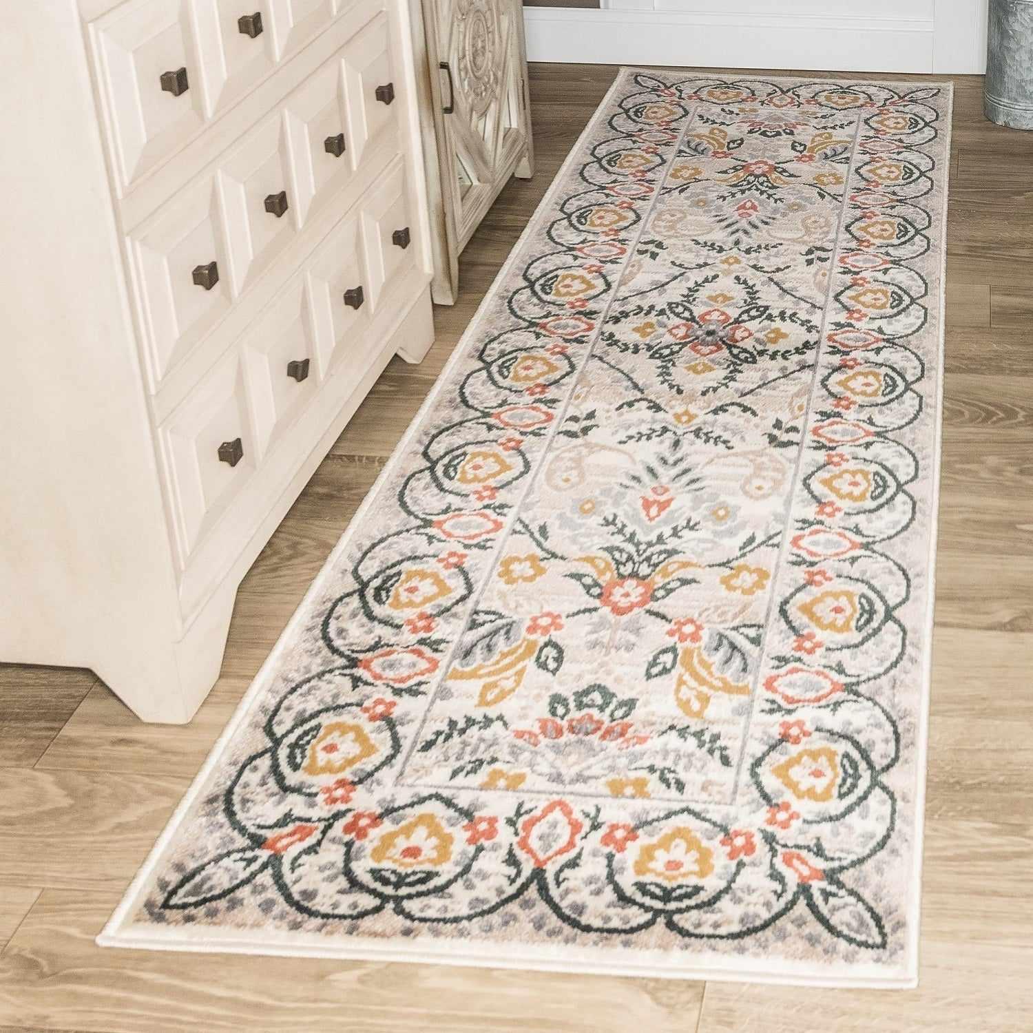 Jacinda Floral Paisley Indoor Rustic Area Rug