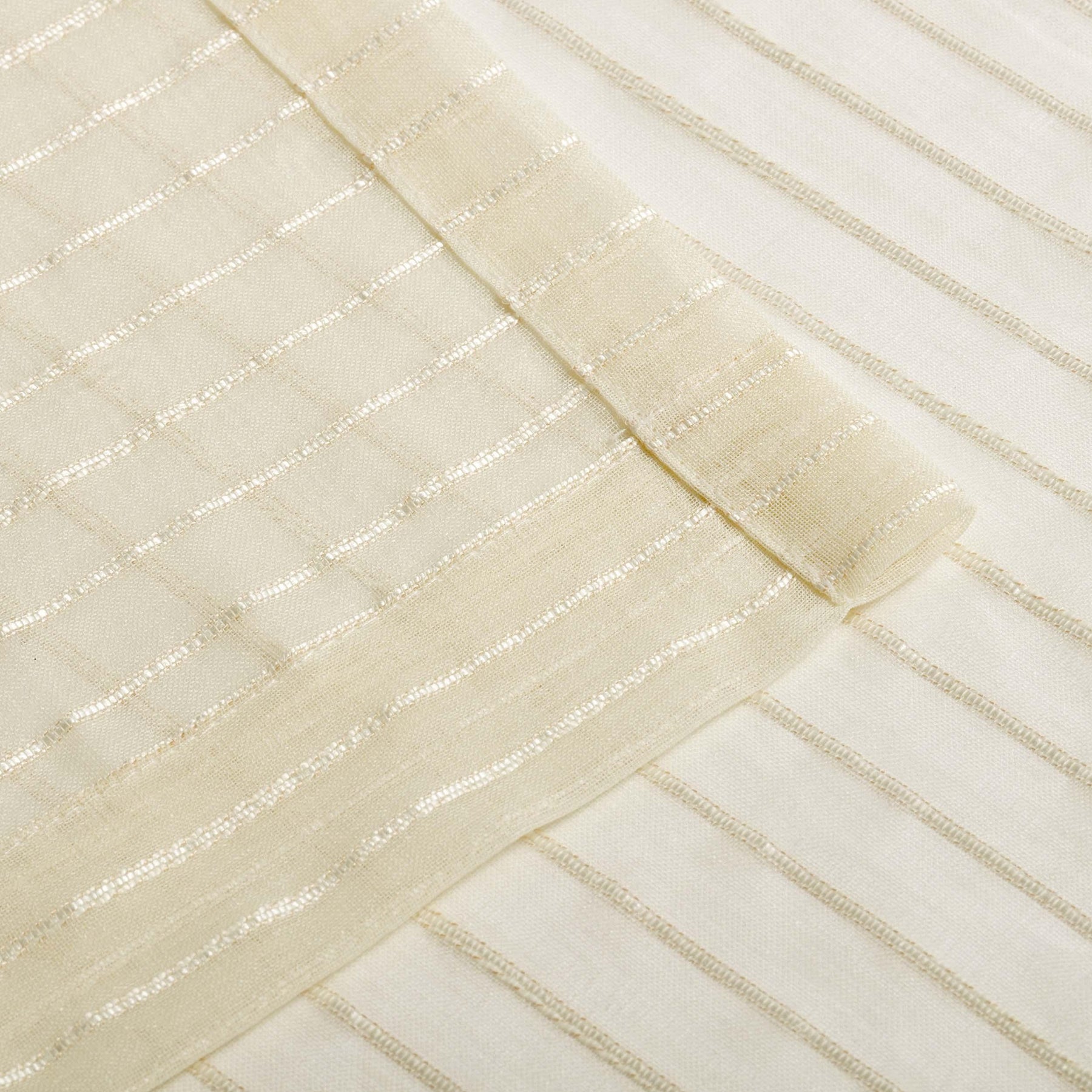 Jackson Striped Sheer Window Curtain Panels, Set of 2