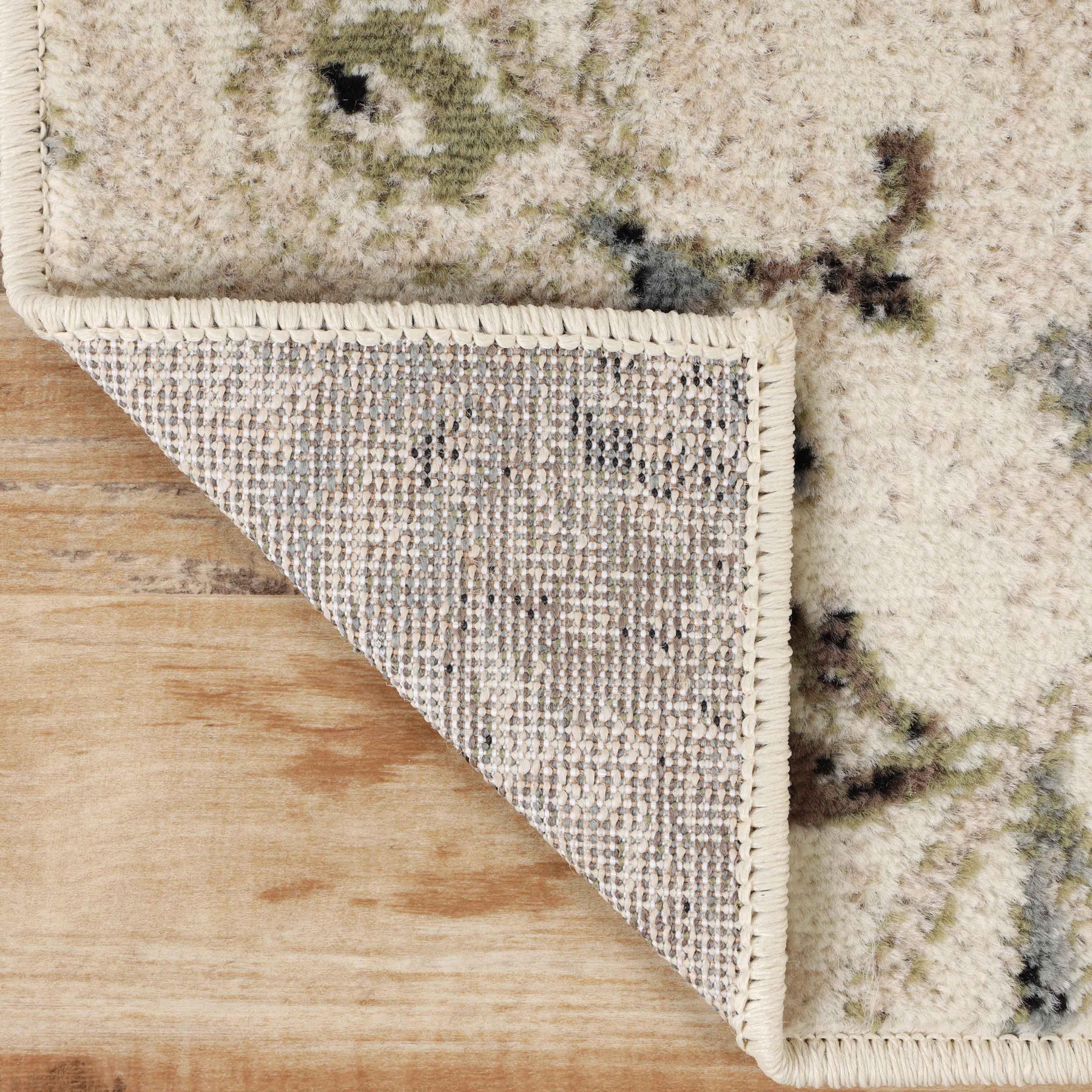Jacobean Floral Modern Farmhouse Indoor Area Rug or Runner Rug