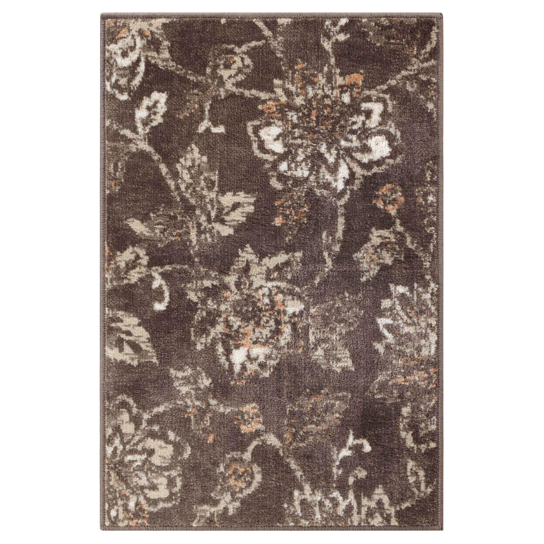 Jacobean Floral Modern Farmhouse Indoor Area Rug or Runner Rug