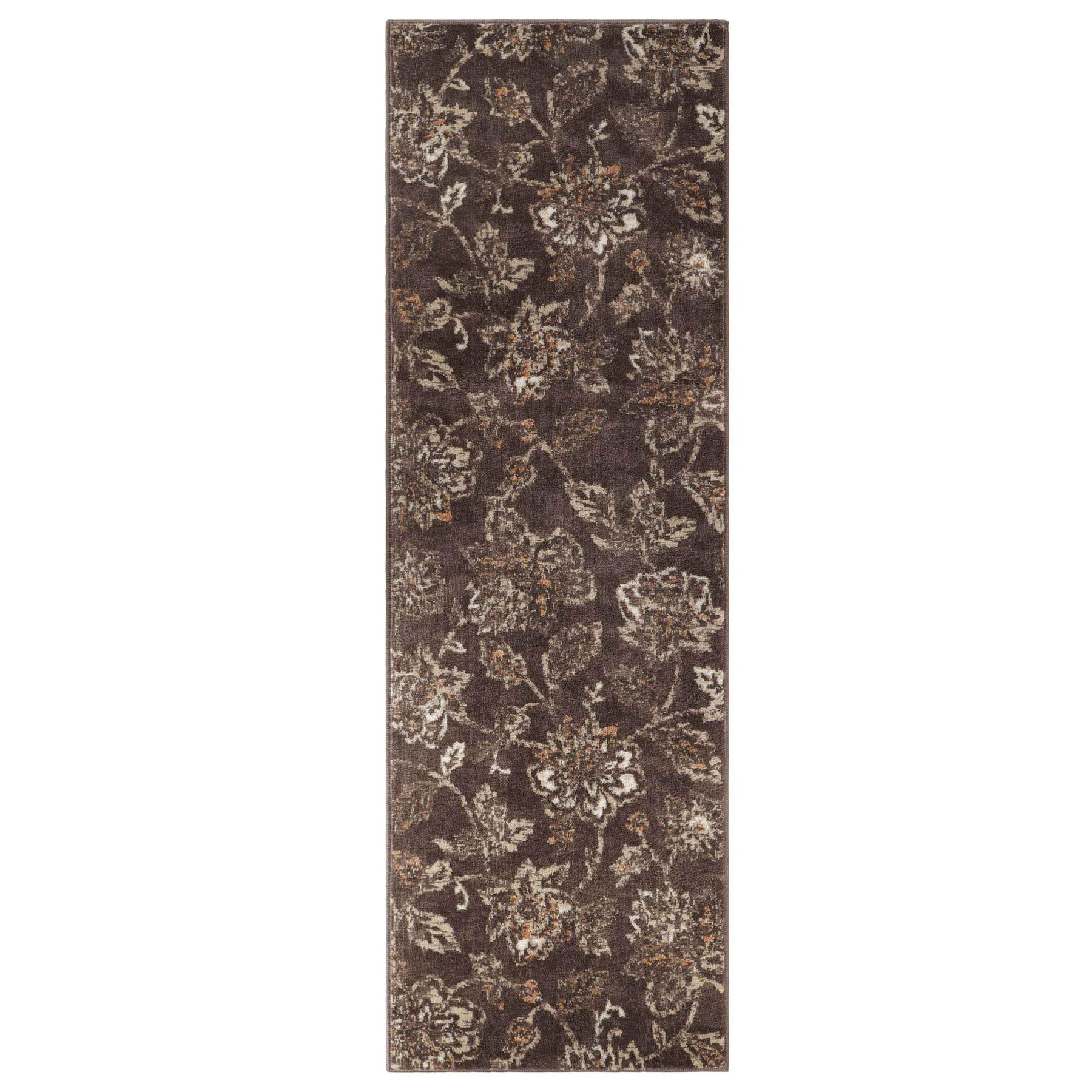 Jacobean Floral Modern Farmhouse Indoor Area Rug or Runner Rug
