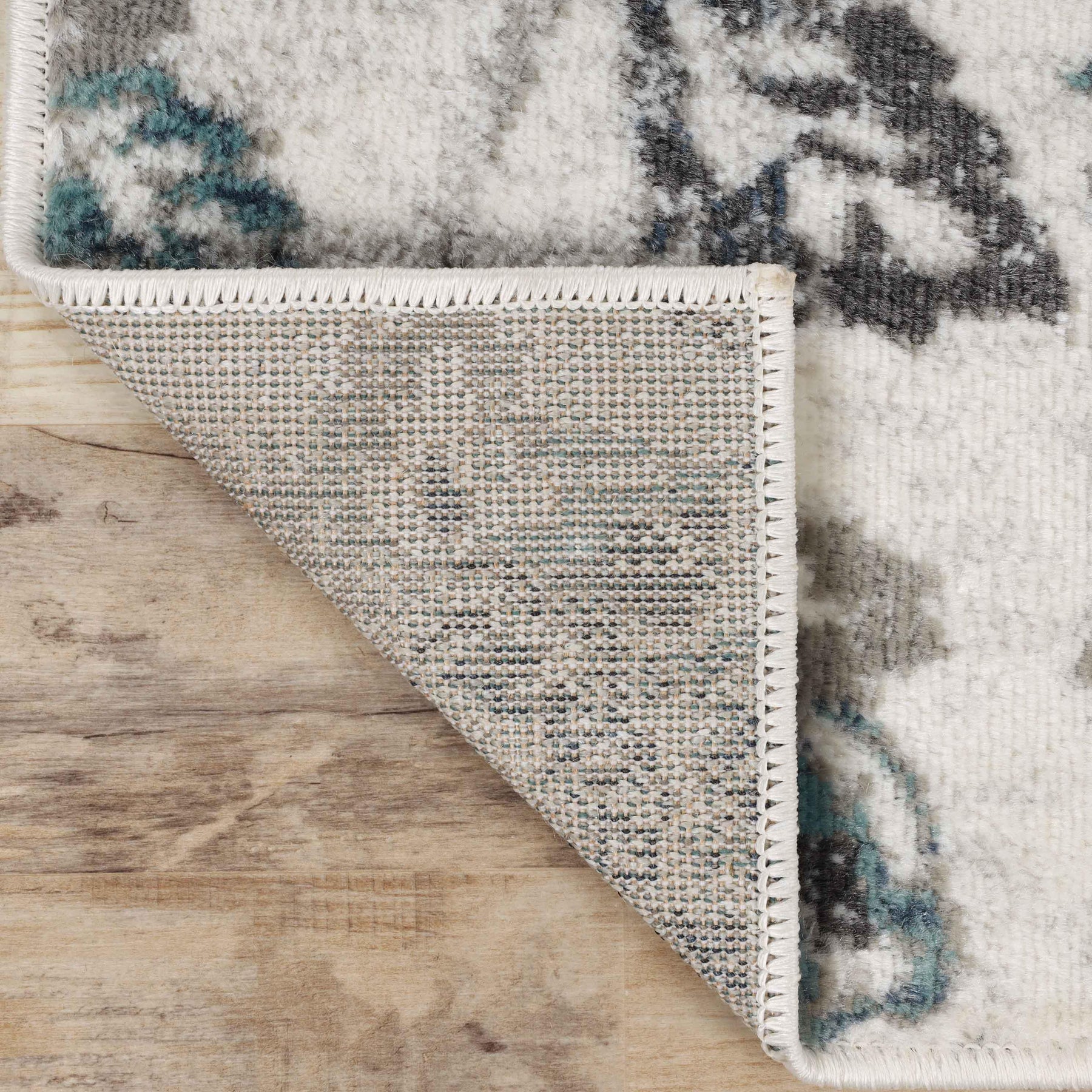 Jacobean Floral Modern Farmhouse Indoor Area Rug or Runner Rug