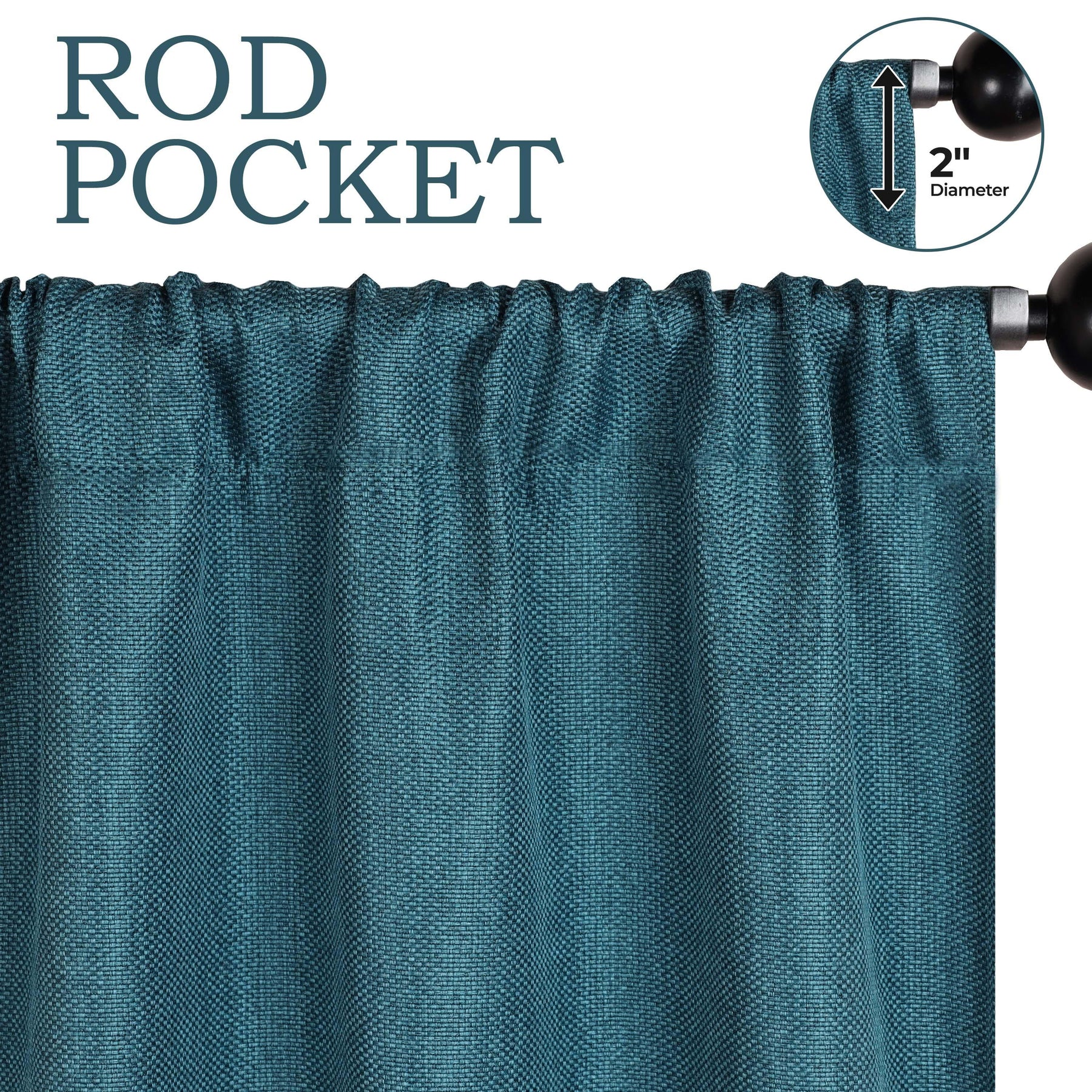 Jaxon Textured Blackout Curtain Set of 2 Panels