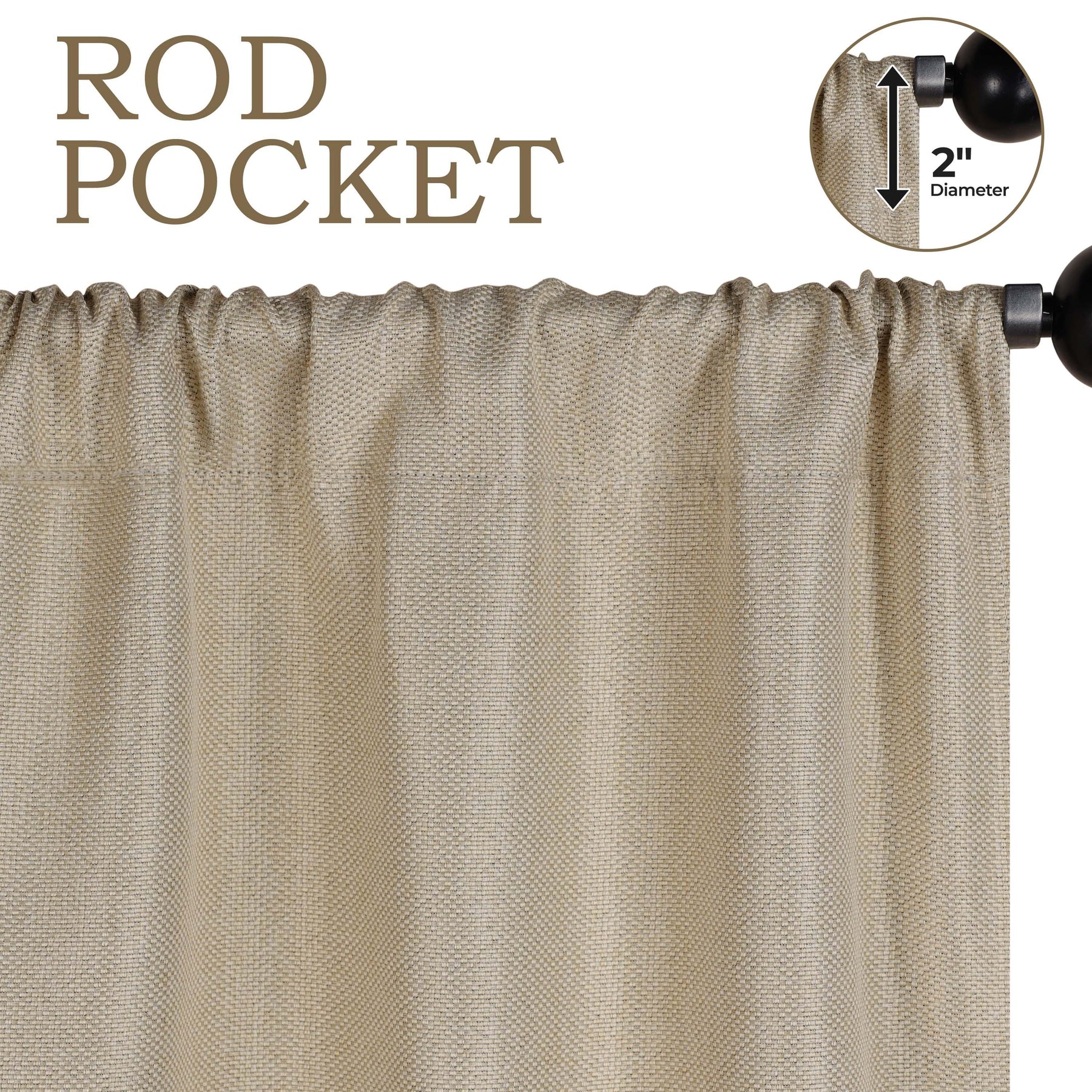 Jaxon Textured Blackout Curtain Set of 2 Panels