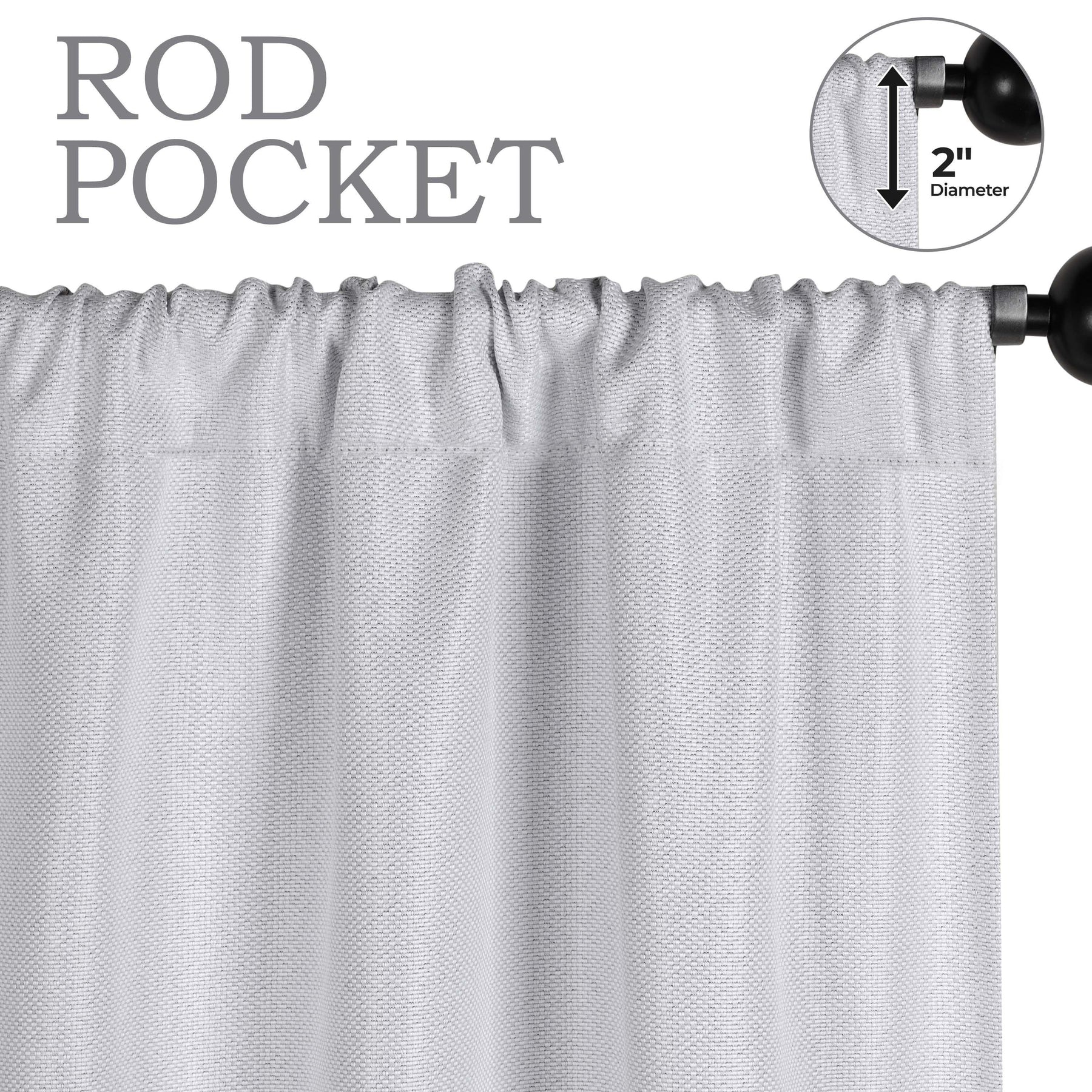 Jaxon Textured Blackout Curtain Set of 2 Panels