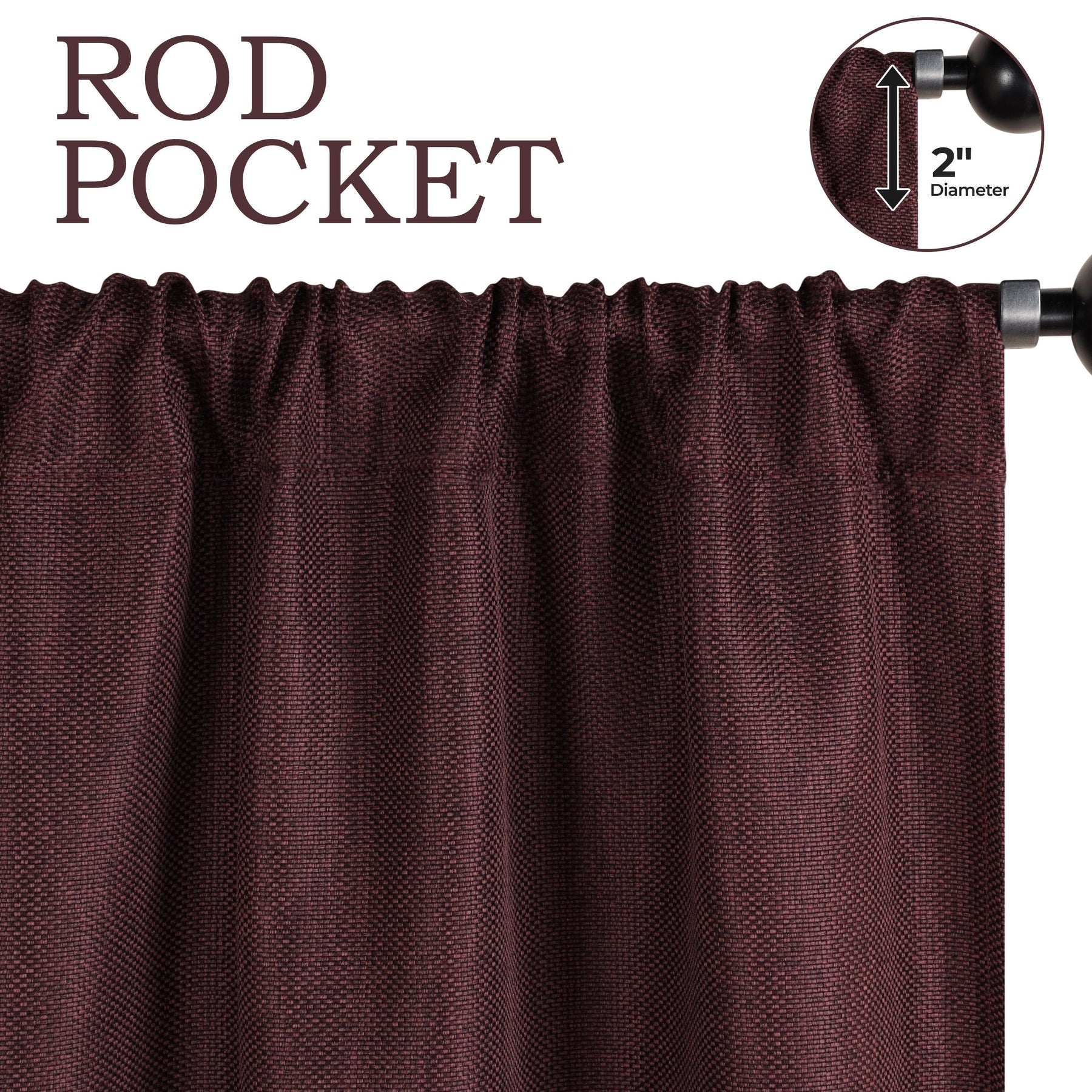 Jaxon Textured Blackout Curtain Set of 2 Panels