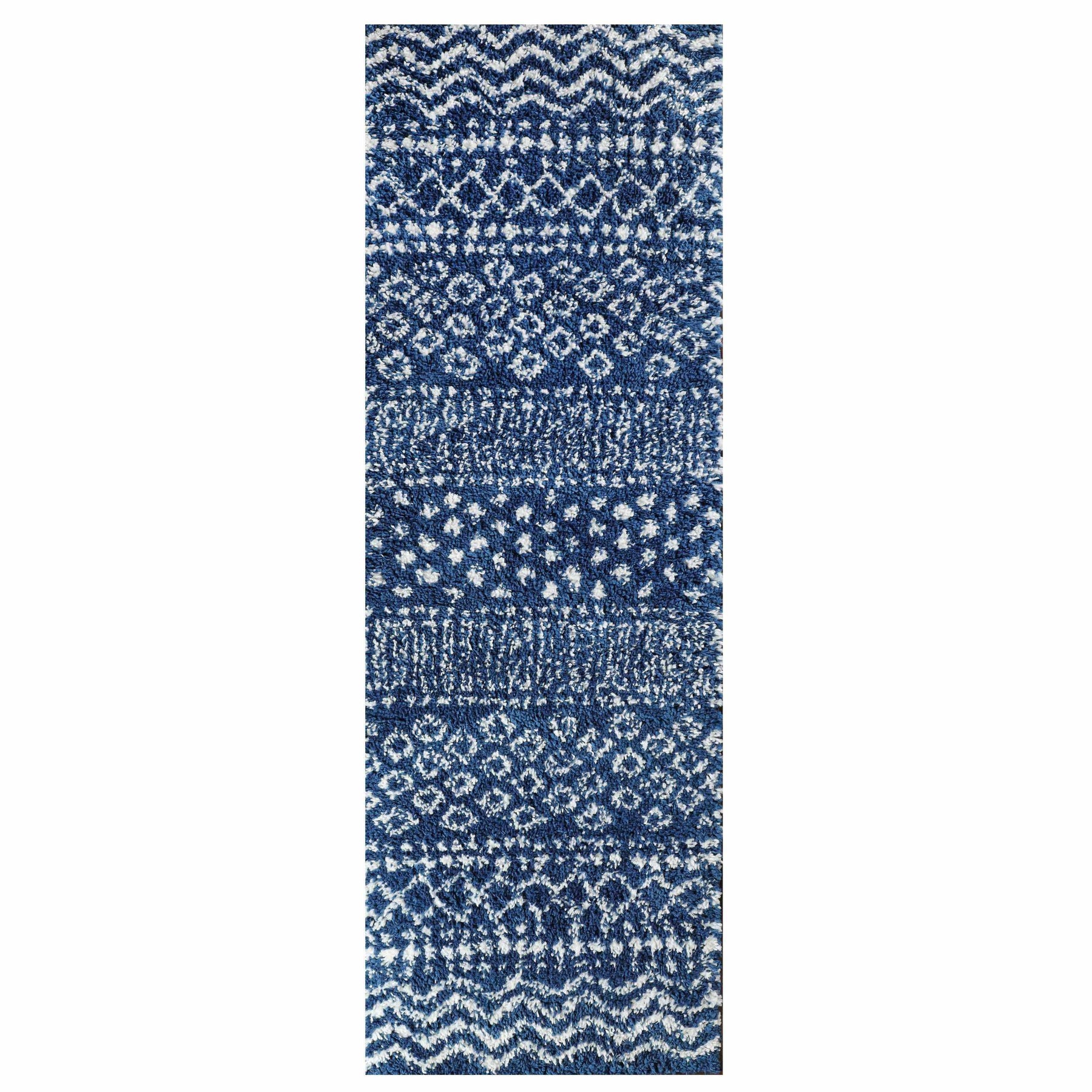 Jayce Boho Geometric Area Rug Indoor Plush Shag Rugs