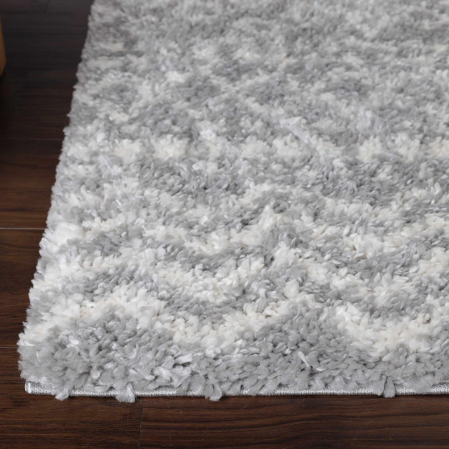 Jayce Boho Geometric Area Rug Indoor Plush Shag Rugs