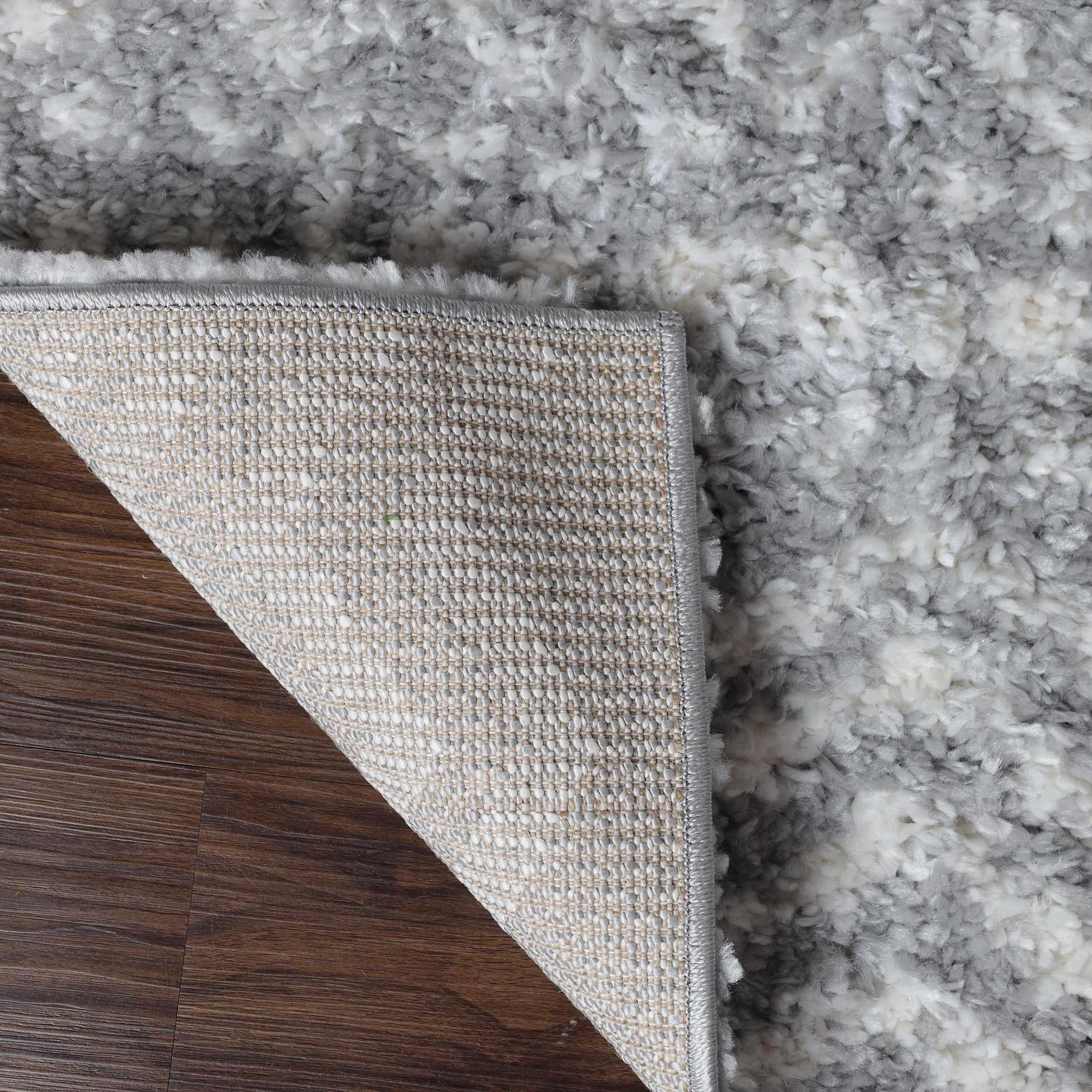 Jayce Boho Geometric Area Rug Indoor Plush Shag Rugs