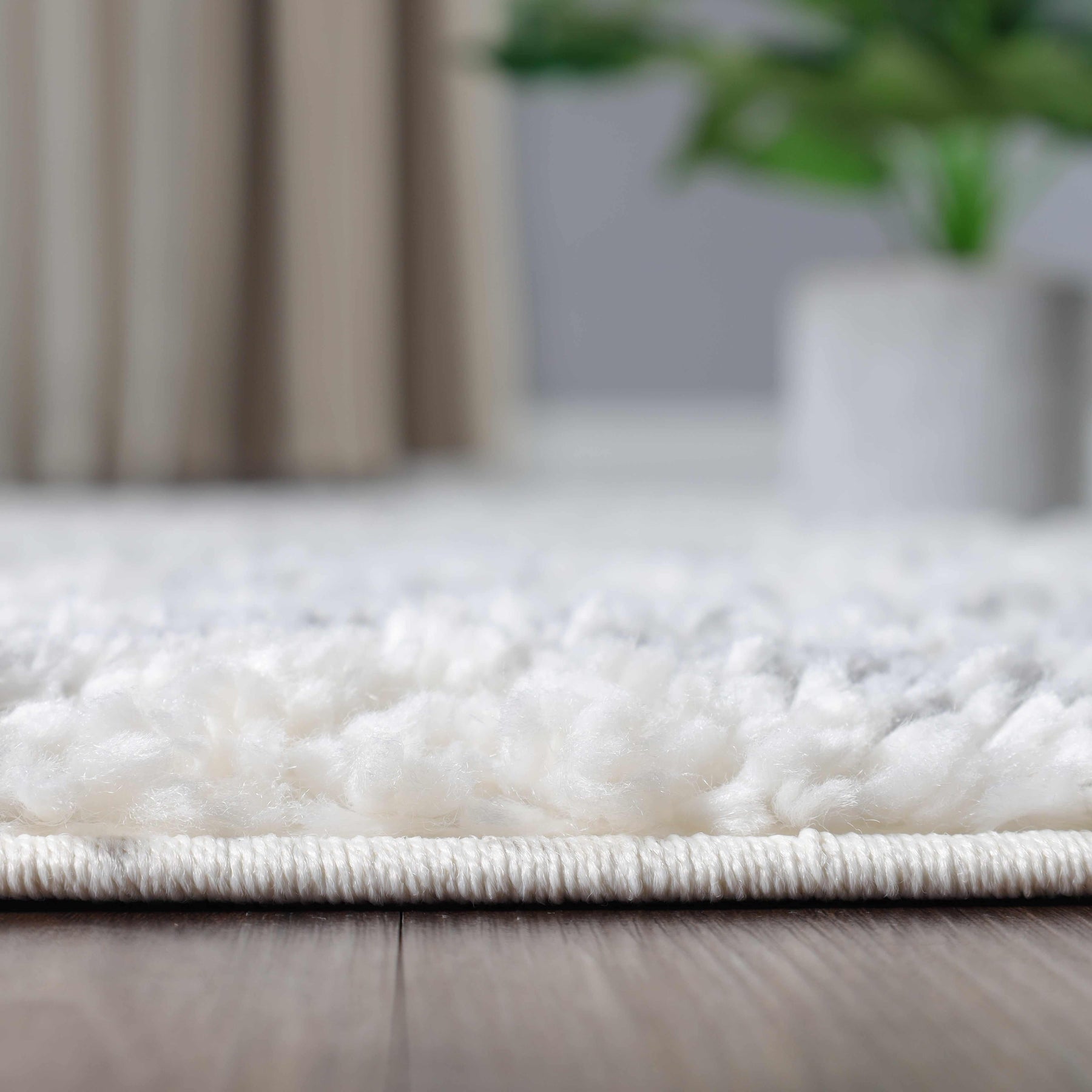 Jayce Boho Geometric Area Rug Indoor Plush Shag Rugs