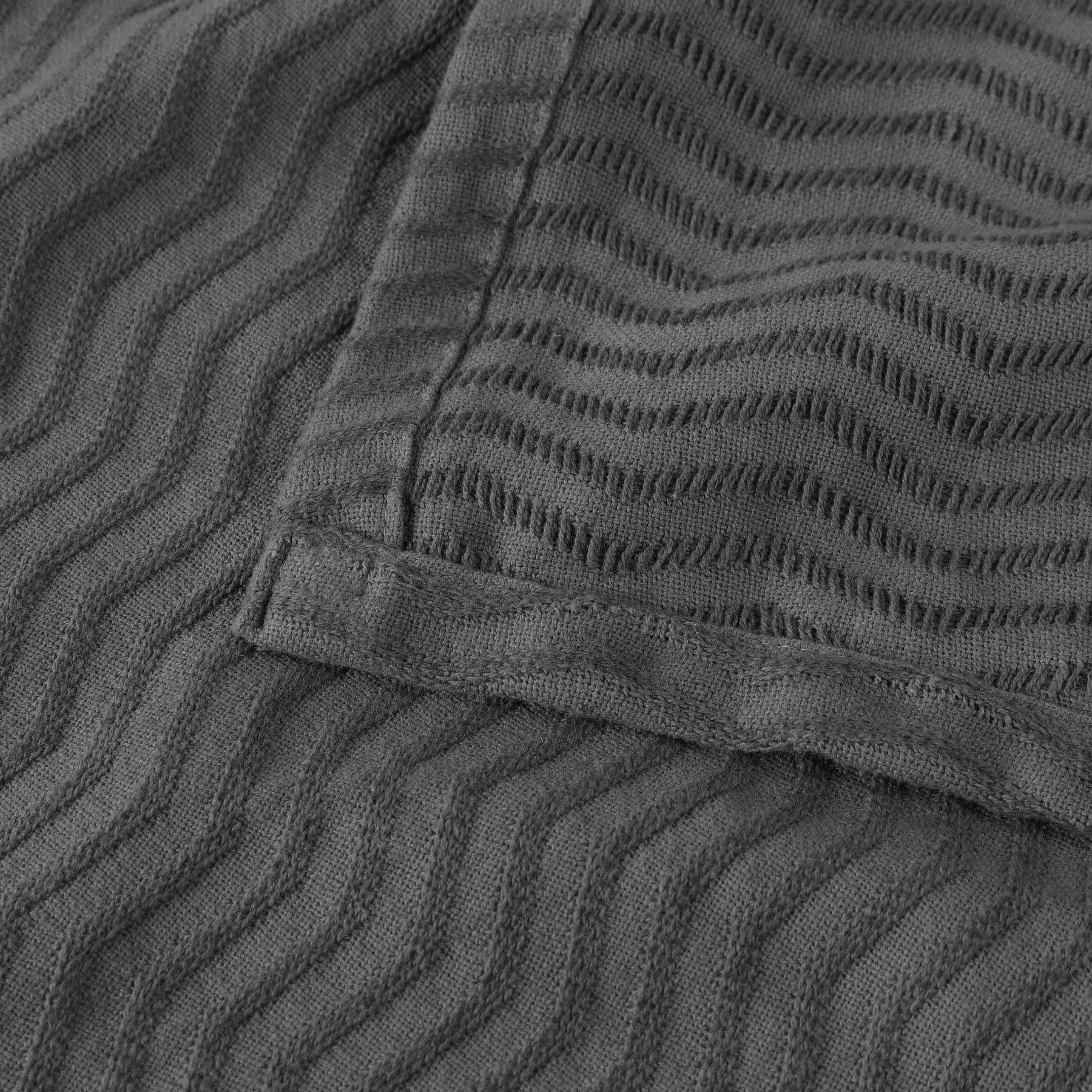 Jena Cotton Textured Chevron Lightweight Woven Blanket