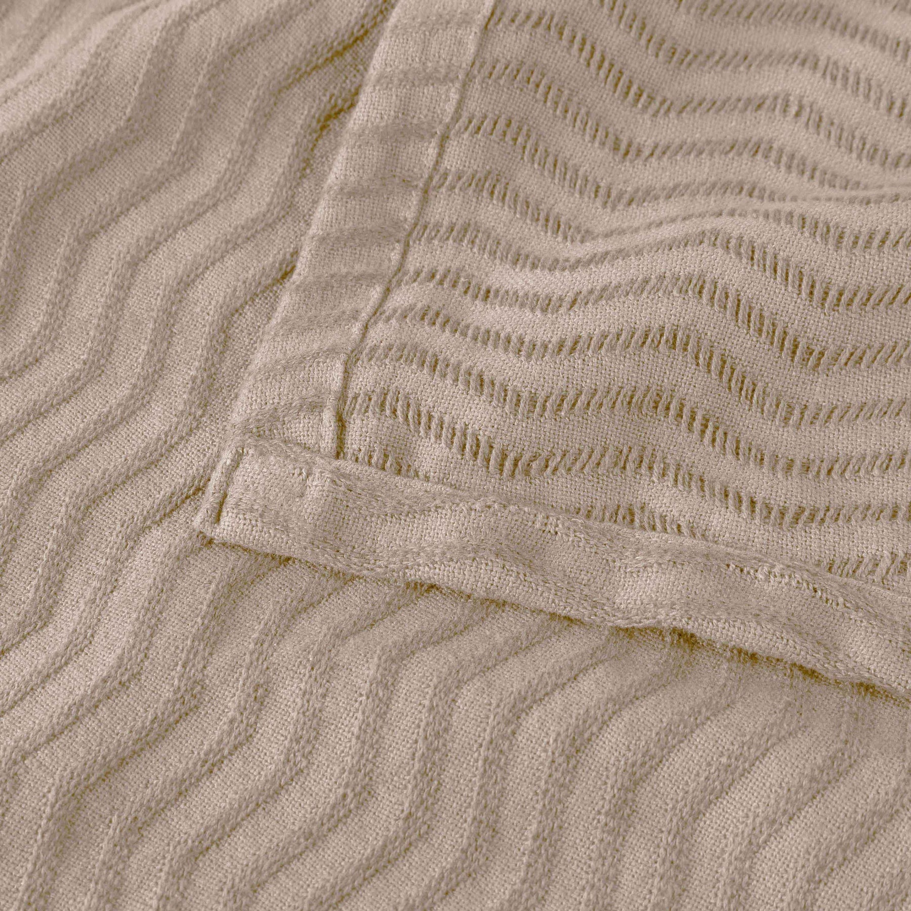 Jena Cotton Textured Chevron Lightweight Woven Blanket