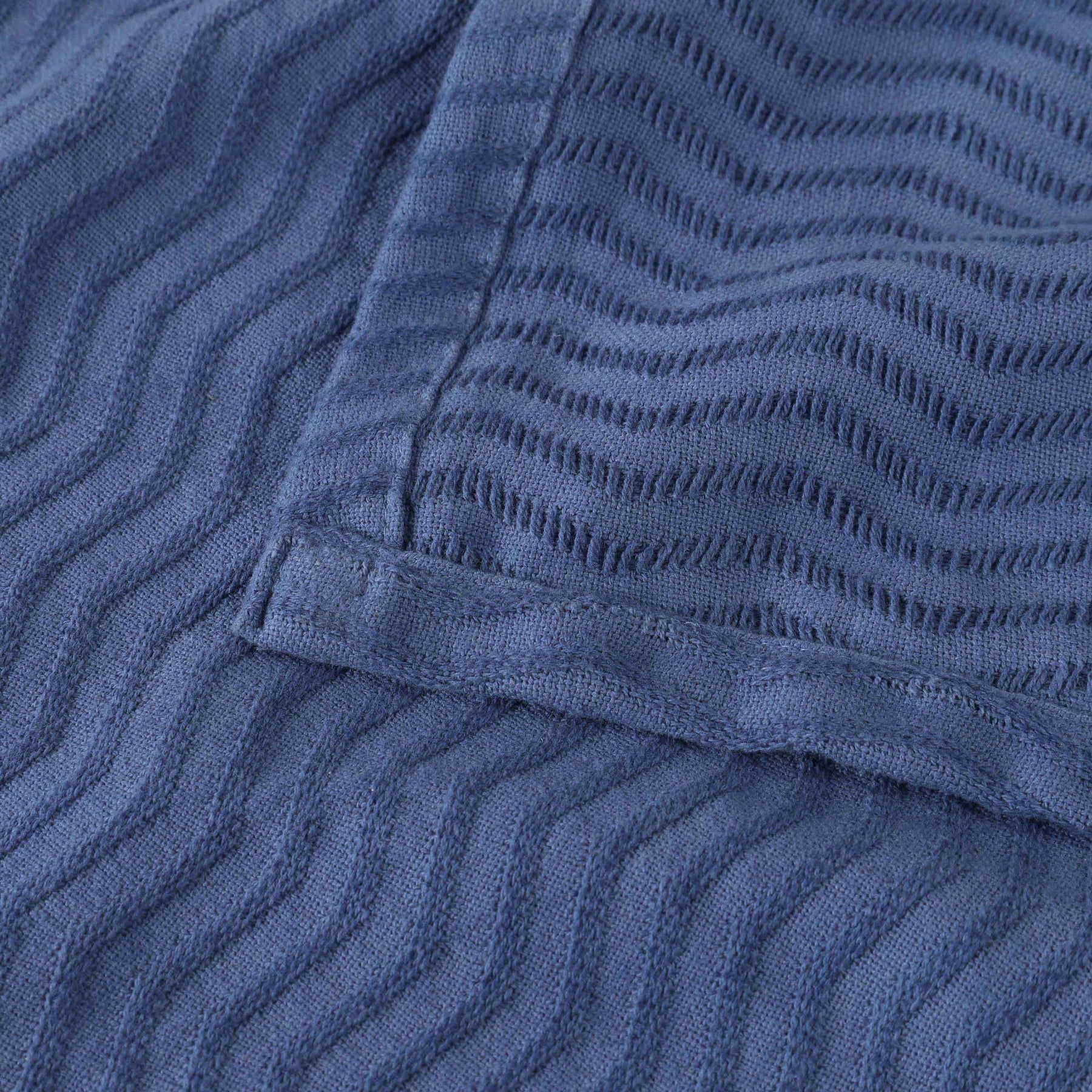 Jena Cotton Textured Chevron Lightweight Woven Blanket
