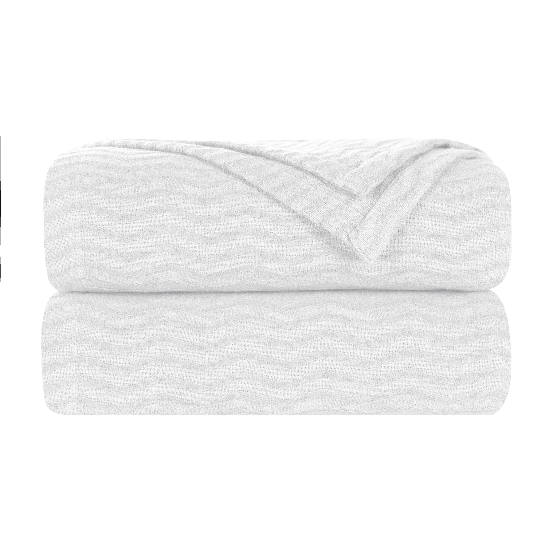 Jena Cotton Textured Chevron Lightweight Woven Blanket