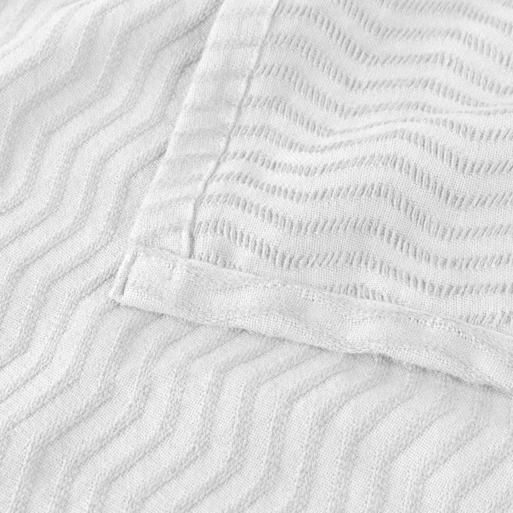 Jena Cotton Textured Chevron Lightweight Woven Blanket
