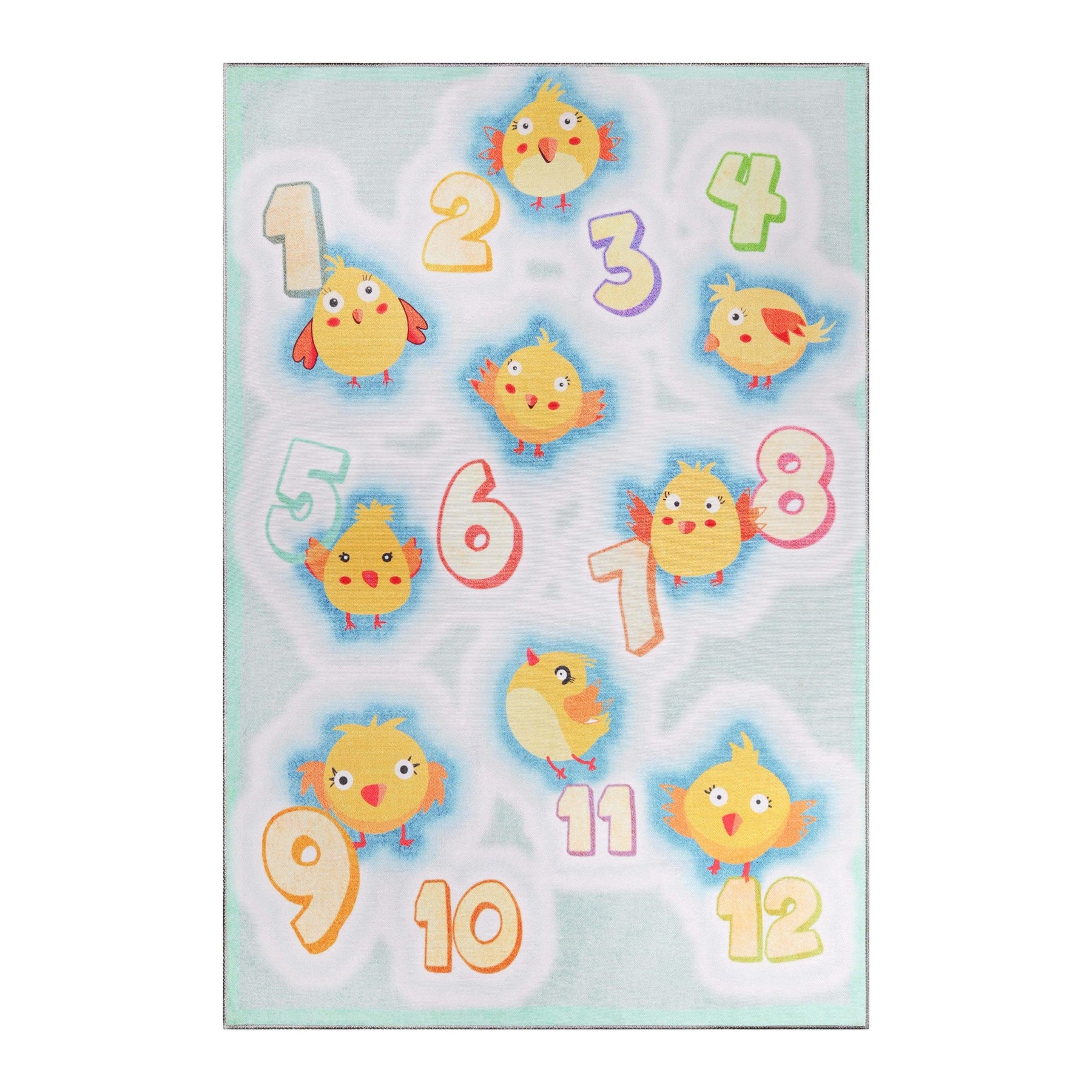 Jumbo Playtime Numbers Anti-Skid Backing Indoor Area Rug