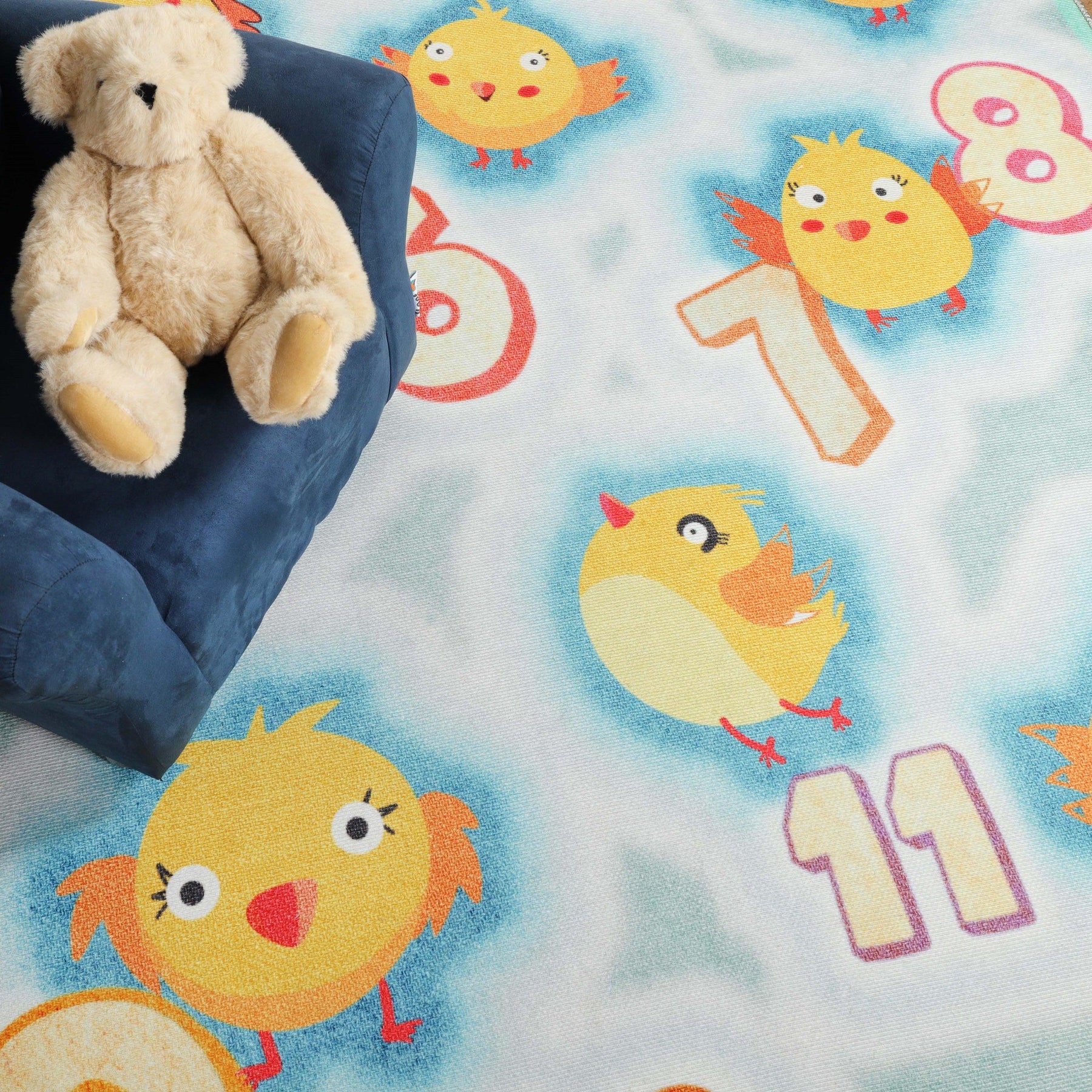 Jumbo Playtime Numbers Anti-Skid Backing Indoor Area Rug