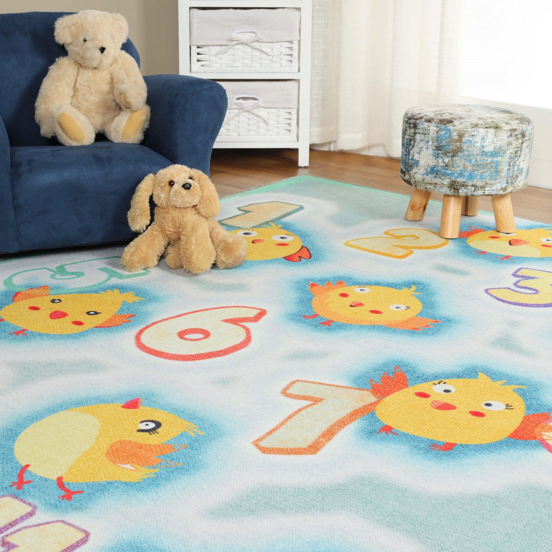 Jumbo Playtime Numbers Anti-Skid Backing Indoor Area Rug