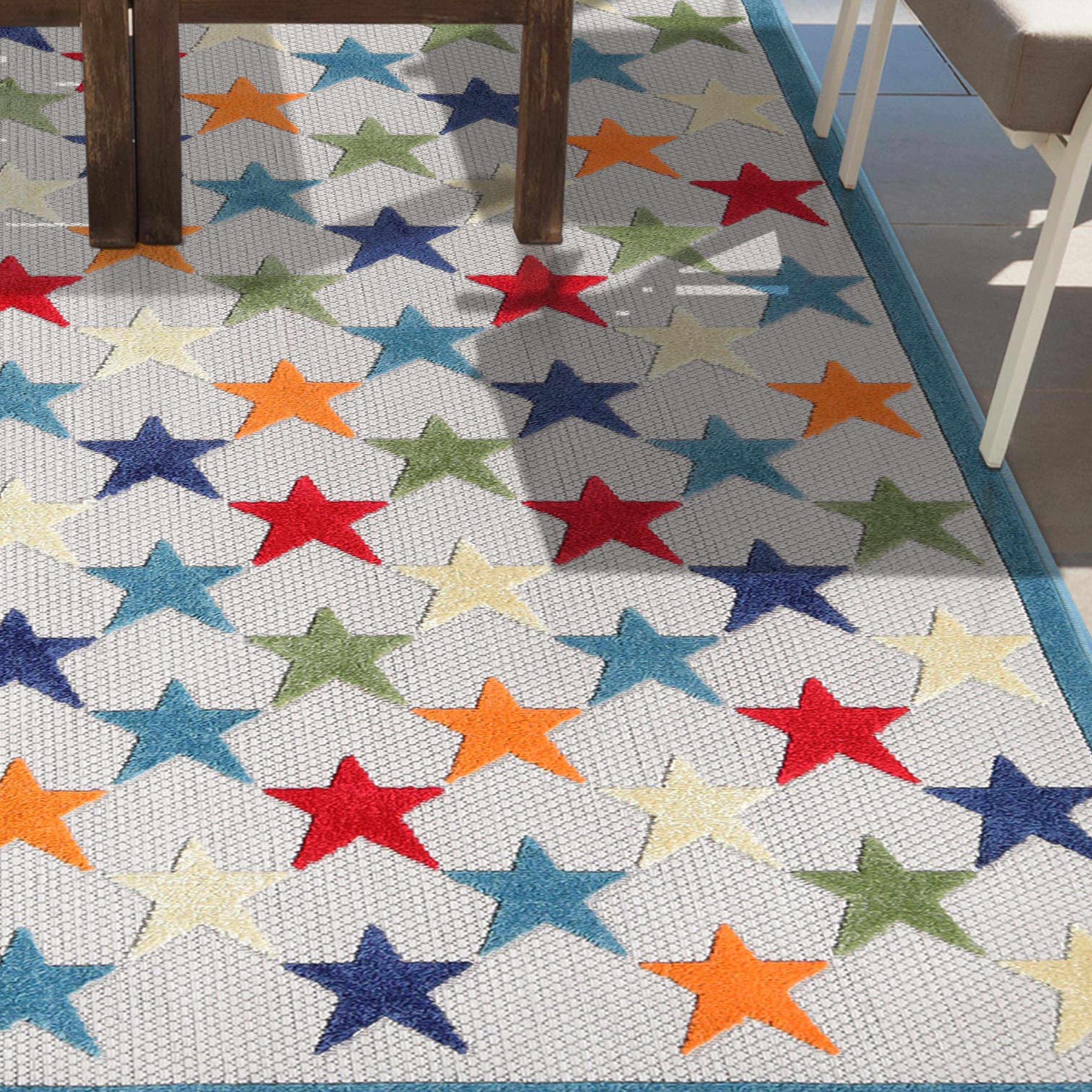 Juniper Stars Novelty Area Rug Modern Indoor Outdoor Rugs