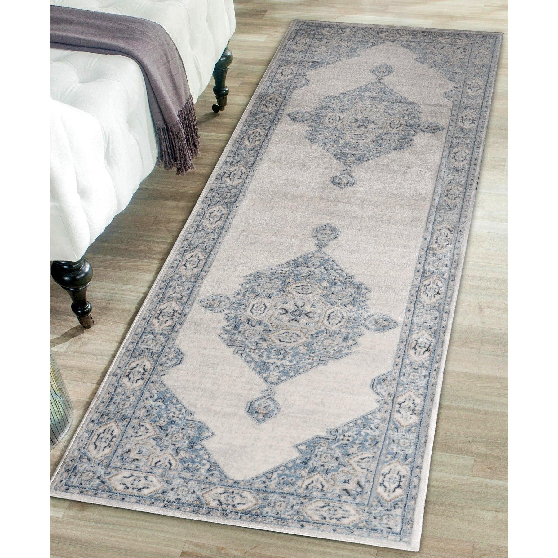 Kailani Modern Farmhouse Medallion Indoor Area Rug or Runner