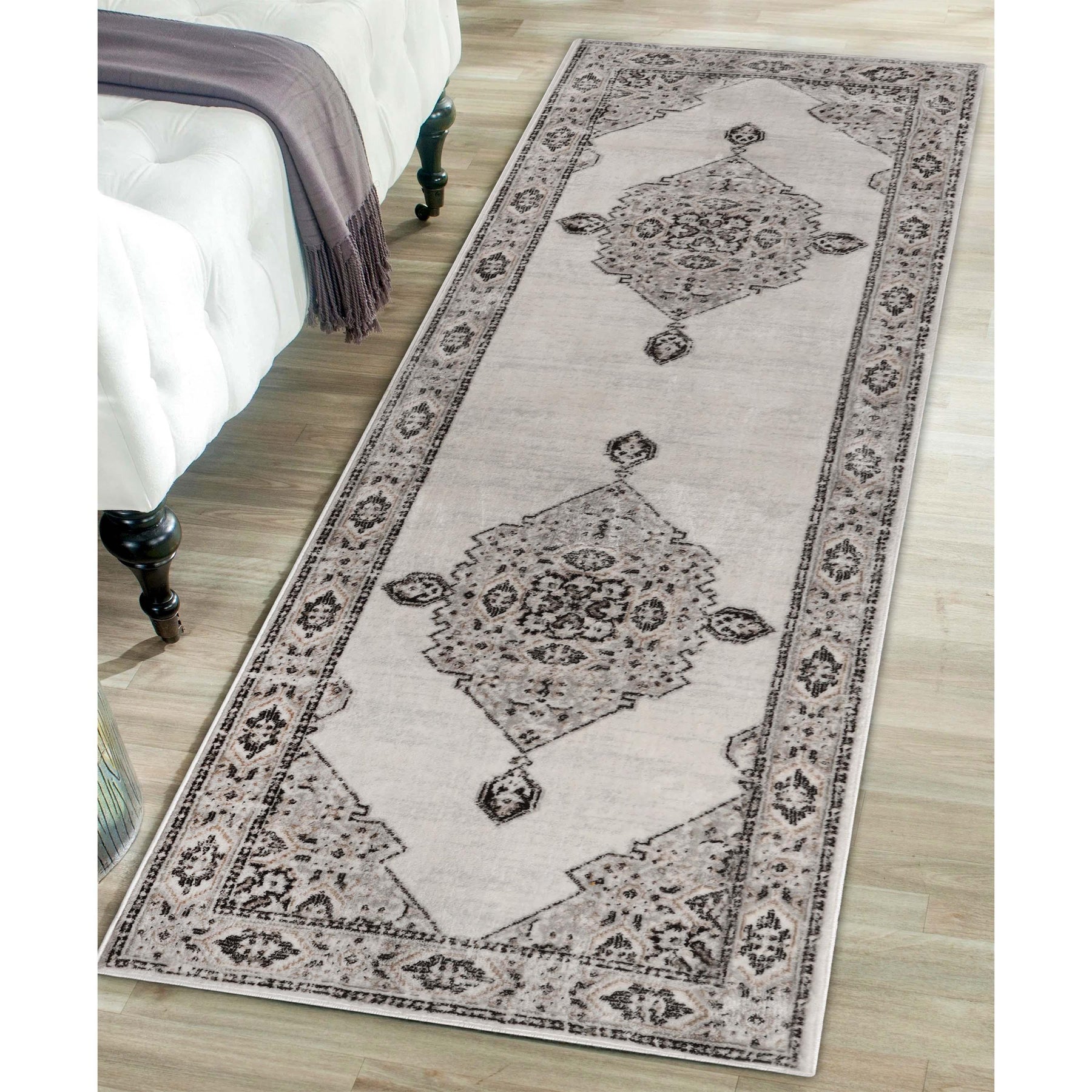 Kailani Modern Farmhouse Medallion Indoor Area Rug or Runner