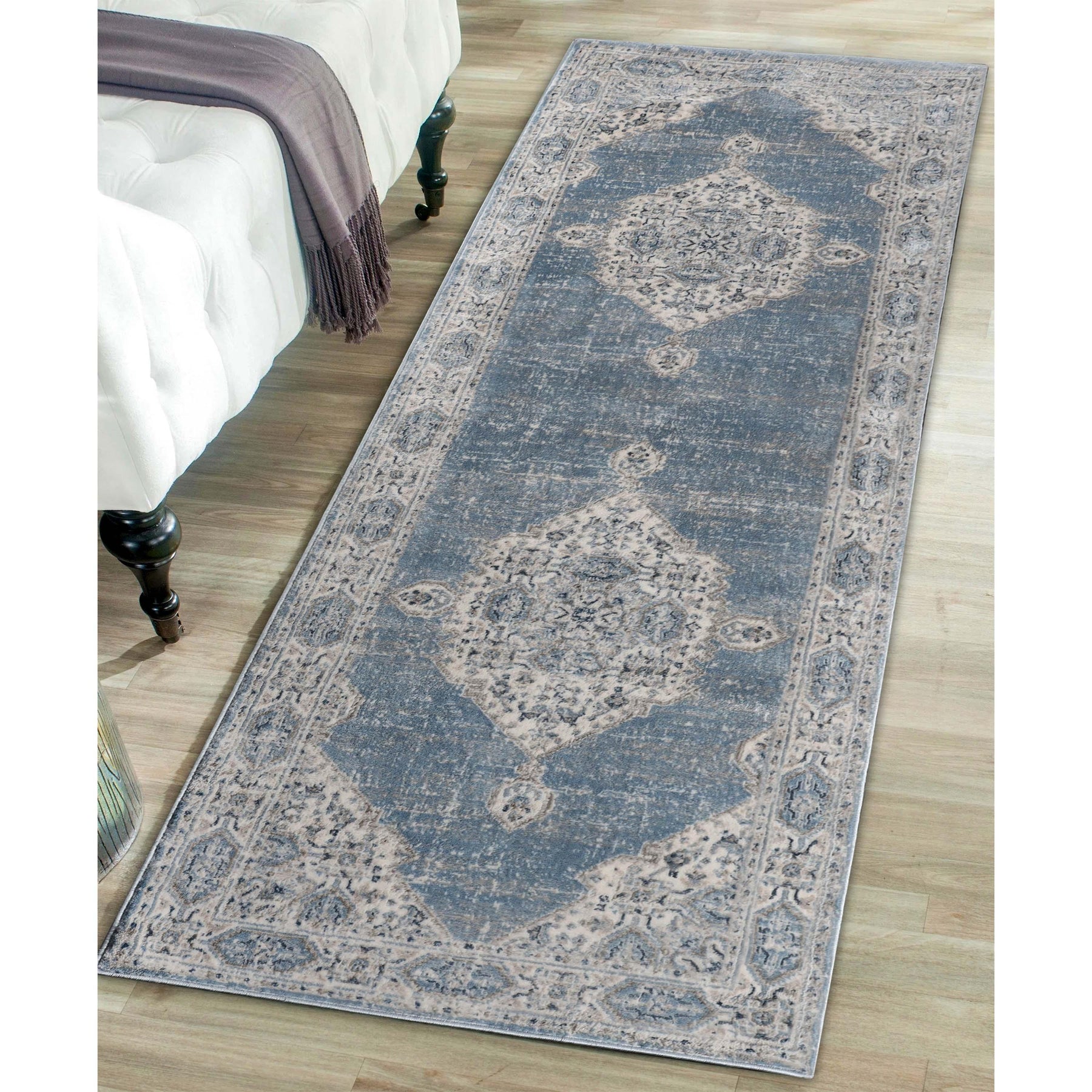 Kailani Modern Farmhouse Medallion Indoor Area Rug or Runner