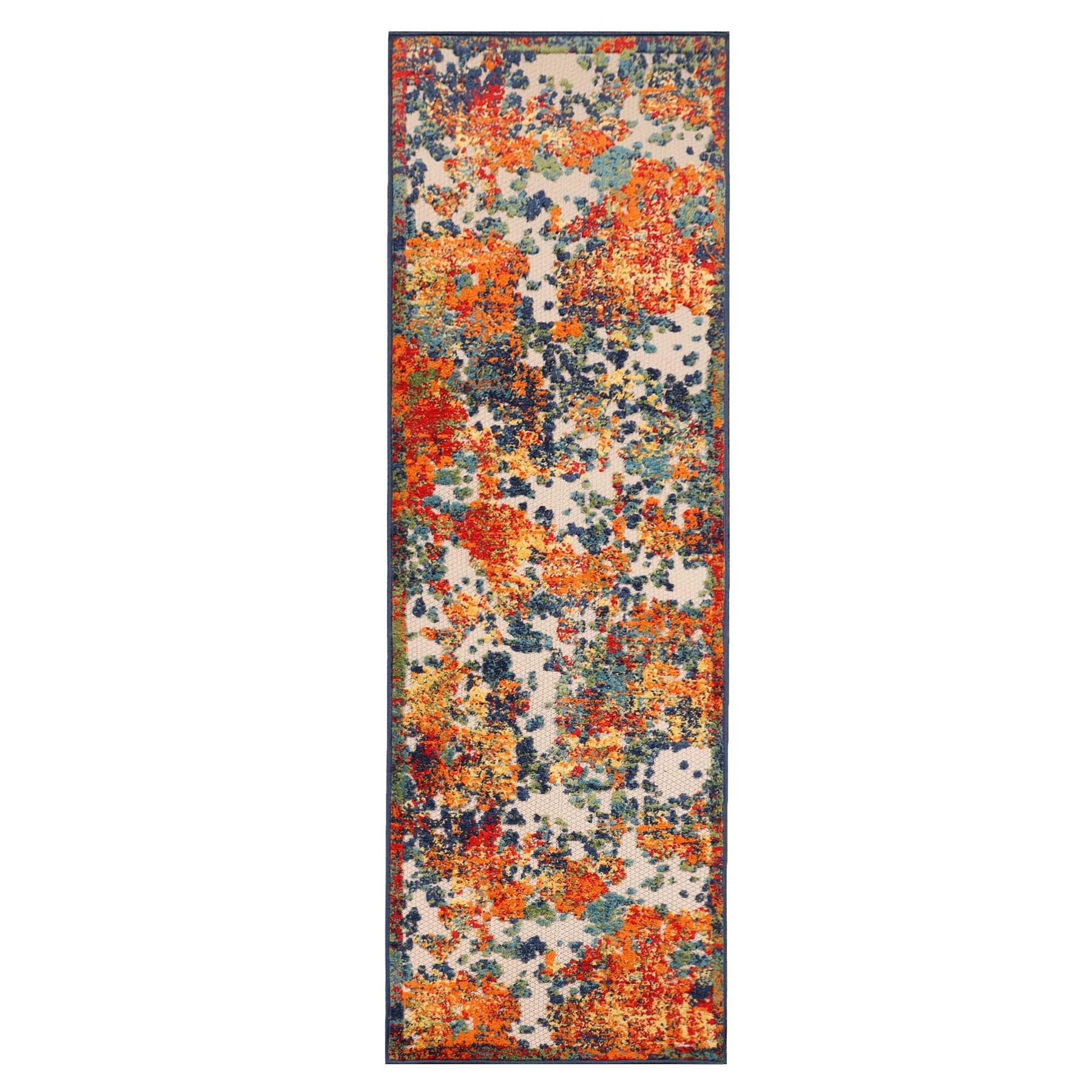 Kalina Abstract Splatter Area Rug Modern Indoor Outdoor Rug