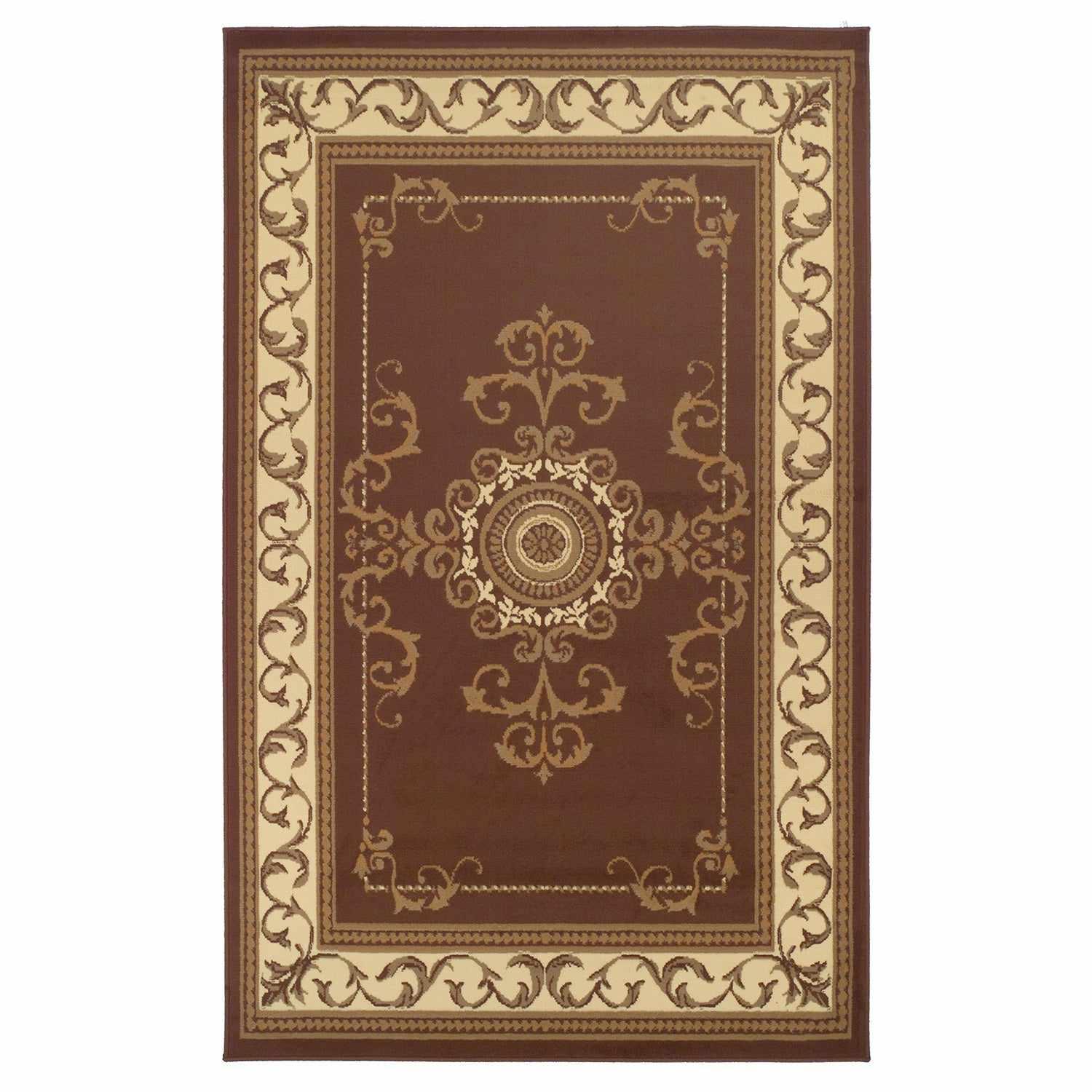 Kensington Traditional Medallion Scroll Indoor Area Rug