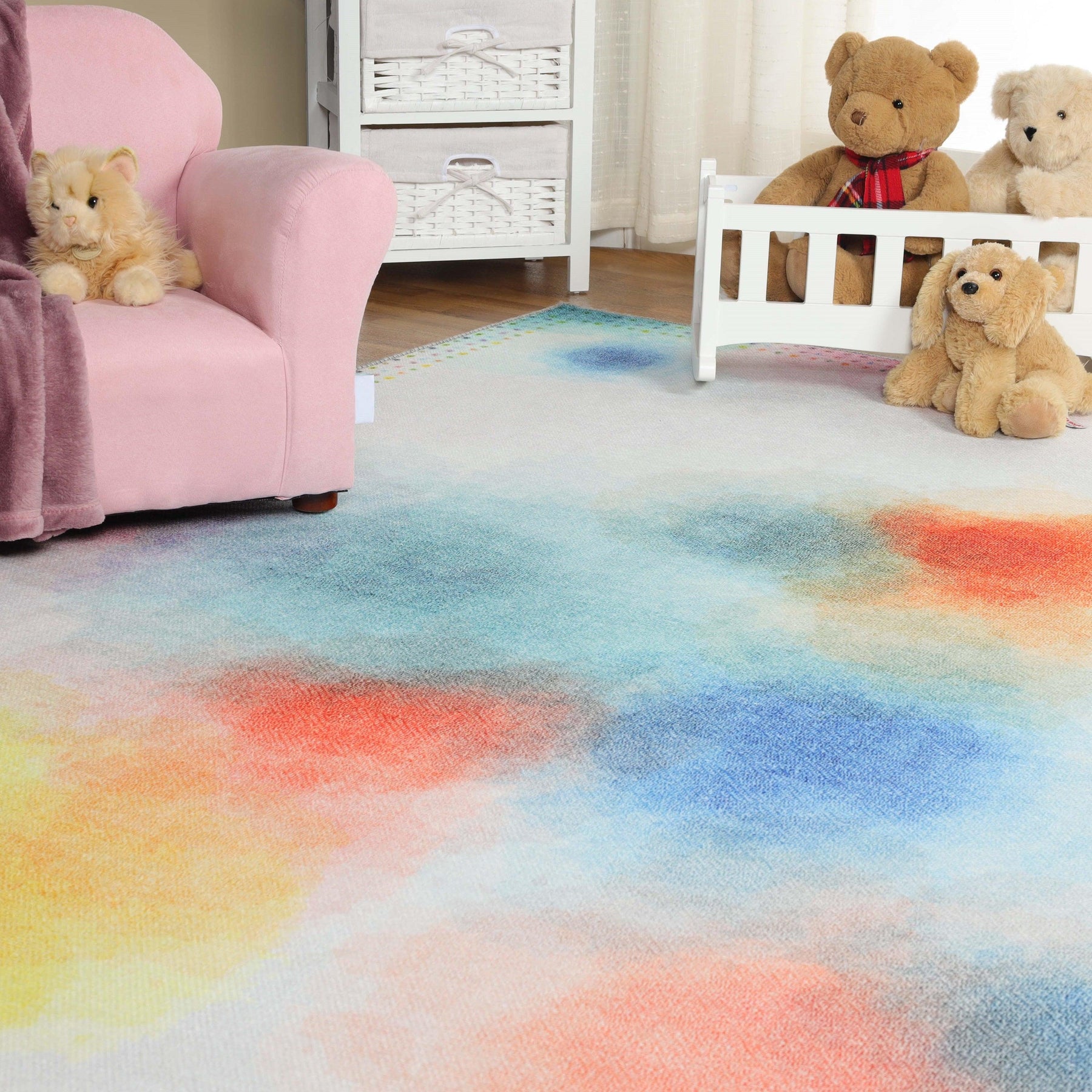 Kids Abstract Kids Indoor Area Rug or Runner Rug