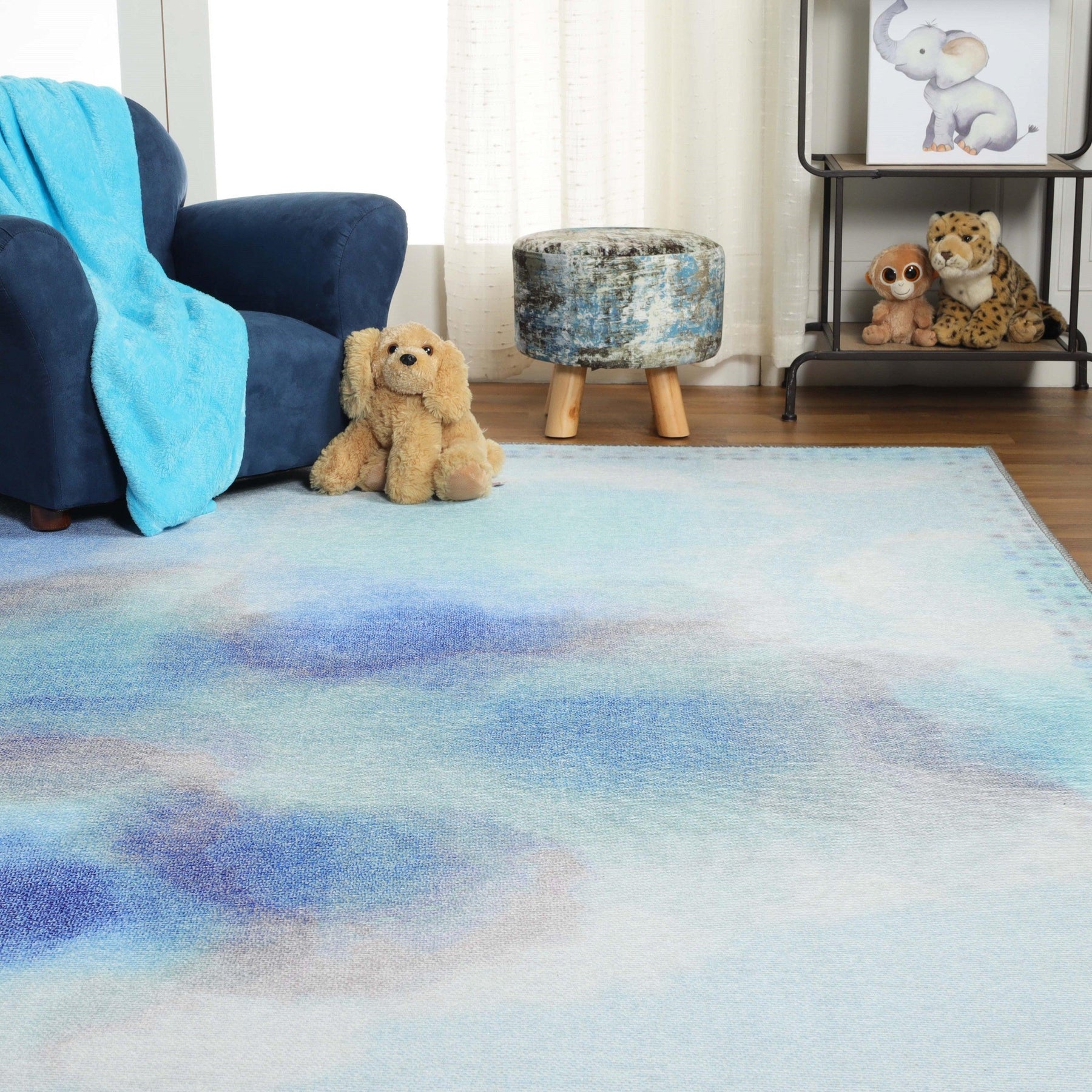 Kids Abstract Kids Indoor Area Rug or Runner Rug