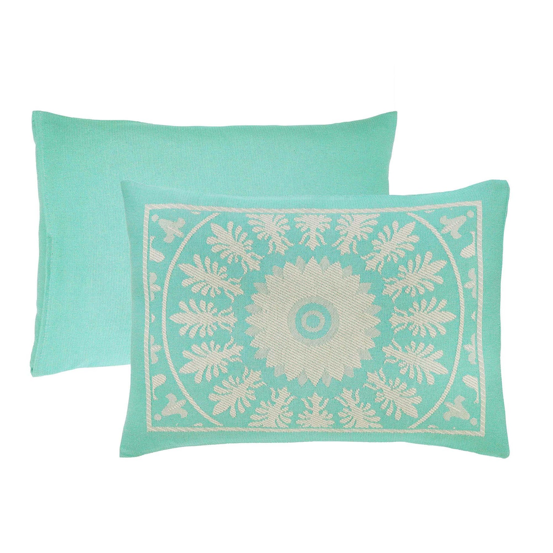 Kymbal Cotton Blend Woven Medallion Jacquard Bedspread Set
