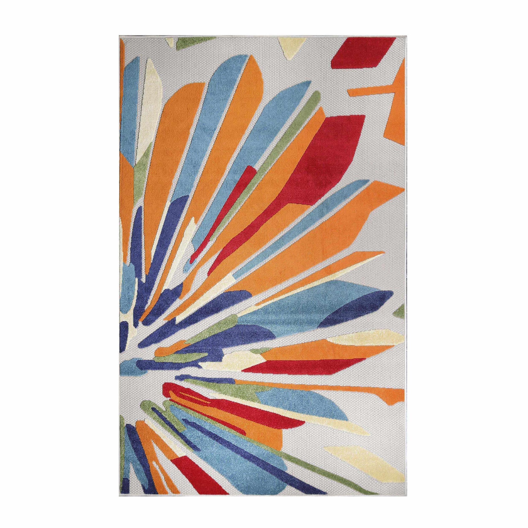 Leander Geometric Abstract Area Rug Modern Indoor Outdoor Rugs