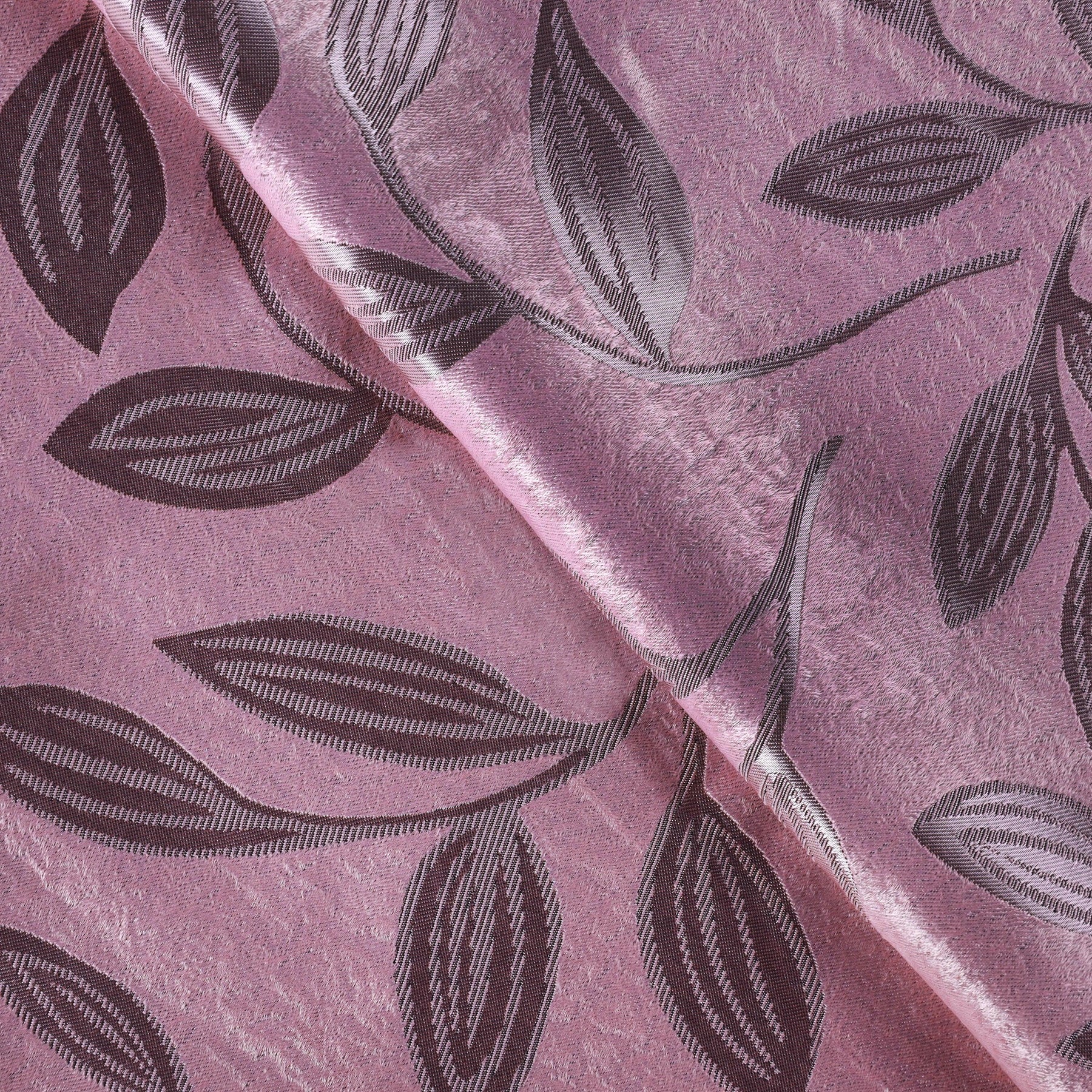 Leaves Machine Washable Room Darkening Blackout Curtains 8 Pieces